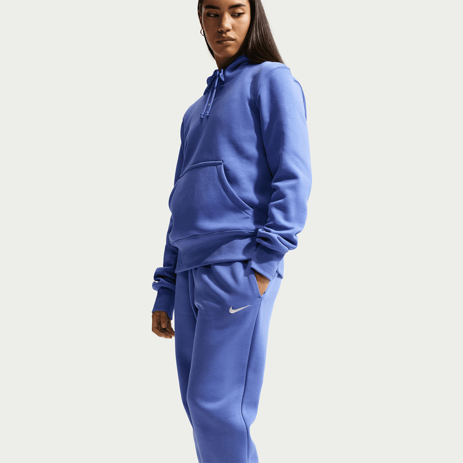 Nike Phoenix Felpa - Light Medium Blue/Sail