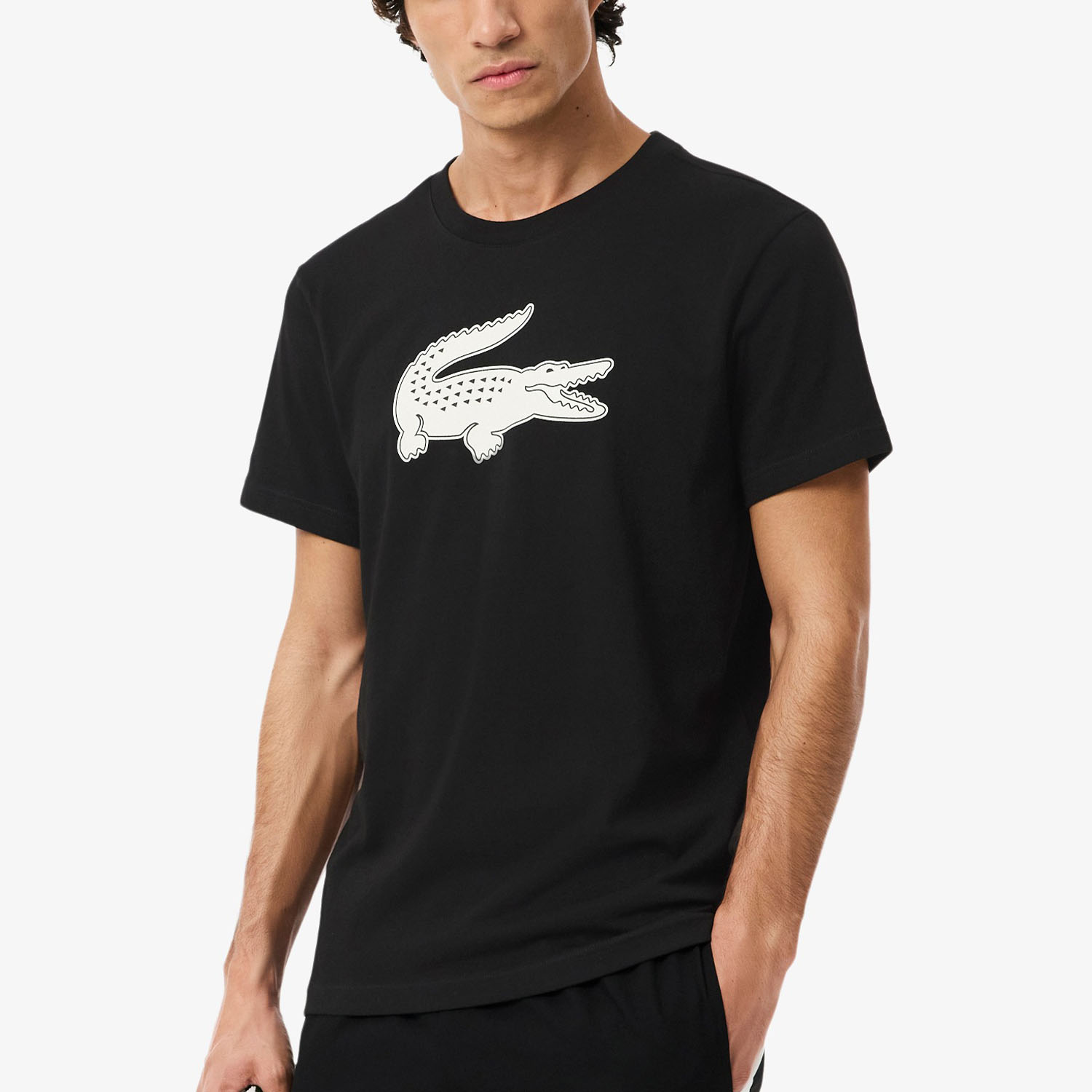 Lacoste Ultra Dry T-Shirt - Noir/Blanc