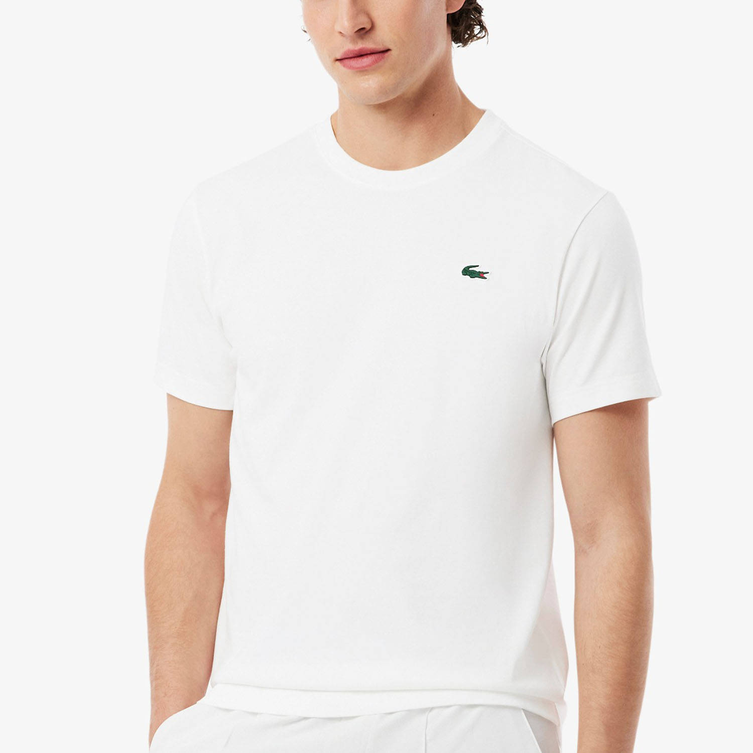 Lacoste Ultra Dry Printed Maglietta - Blanc