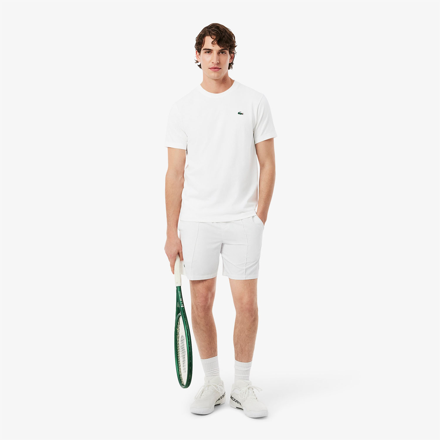 Lacoste Ultra Dry Printed Maglietta - Blanc