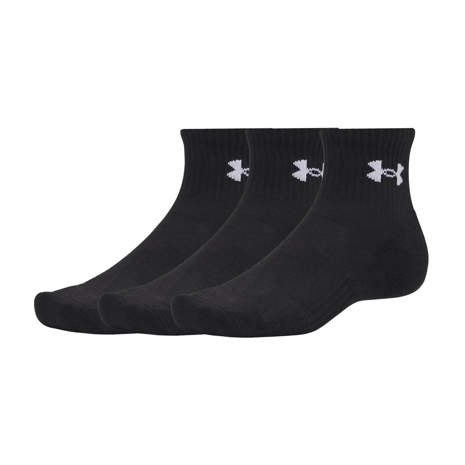 Under Armour Performance Quarter x 3 Socks - Ultimate Black/White