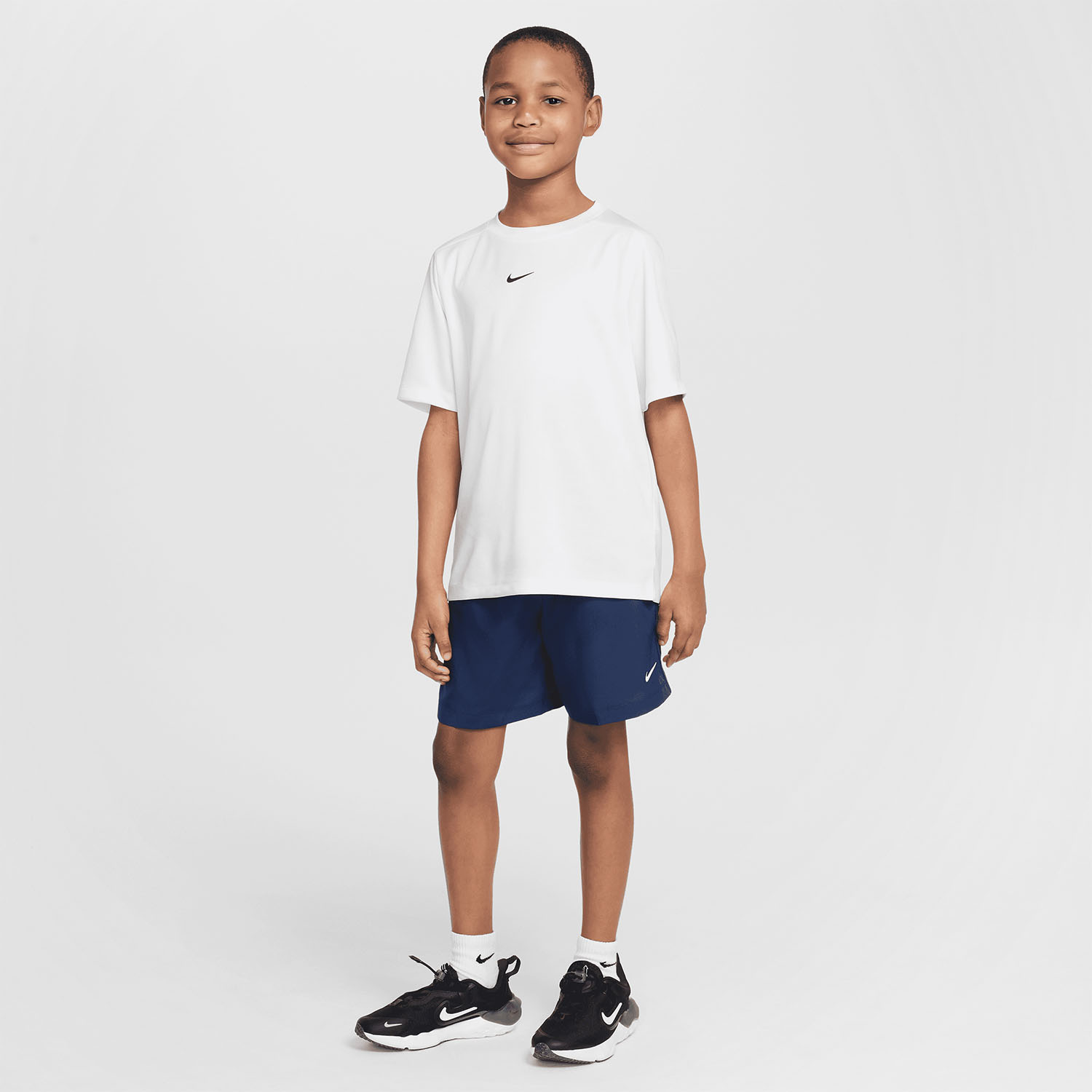 Nike Dri-FIT Icon 6in Shorts Boy - Midnight Navy/White