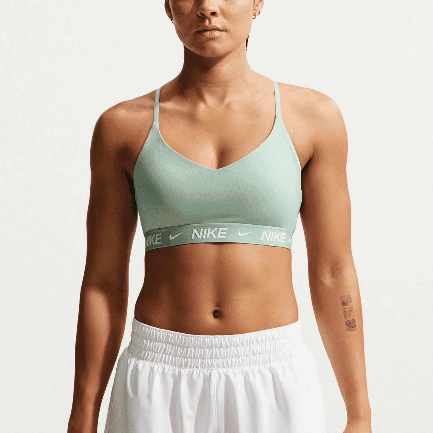 Nike Indy Swoosh Sports Bra - Steam