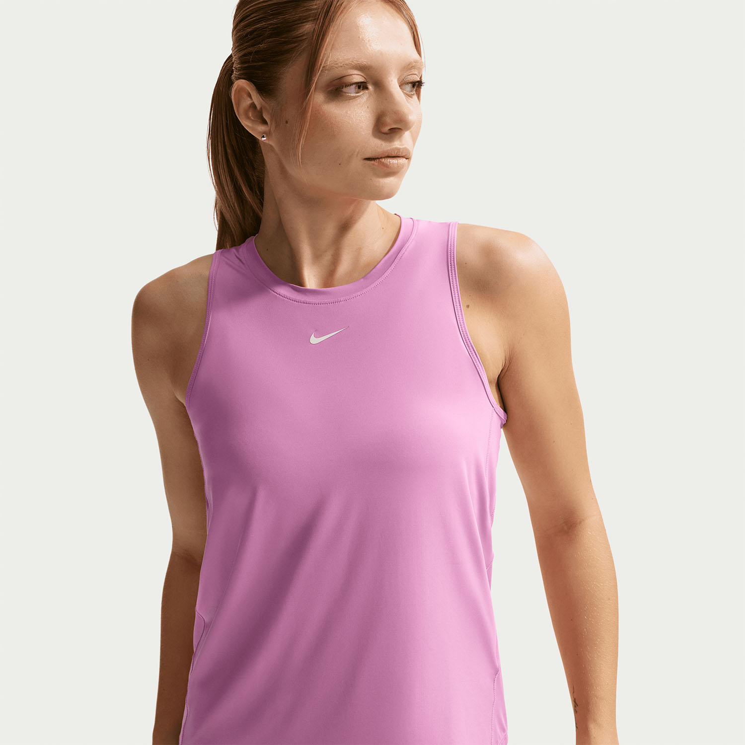 Nike One Classic Tank - Light Magenta/White