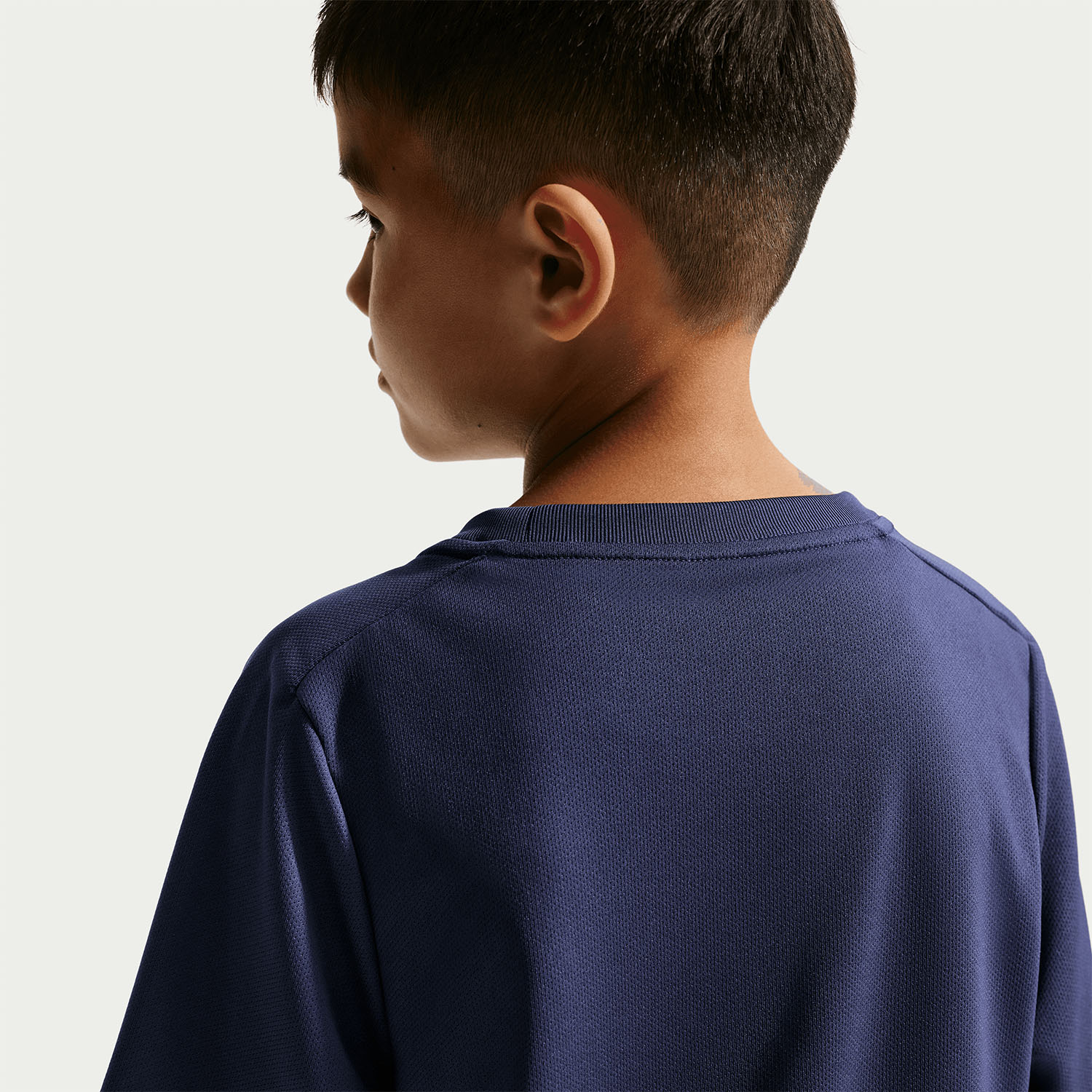 Nike Multi Swoosh T-Shirt Boy - Midnight Navy/White