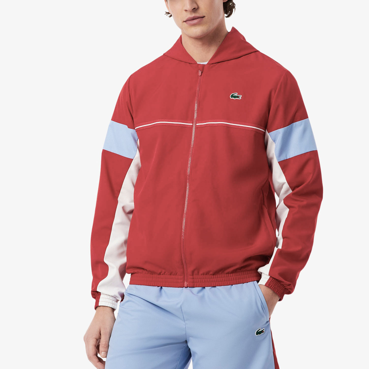 Lacoste Color Block Jacket - Rouge