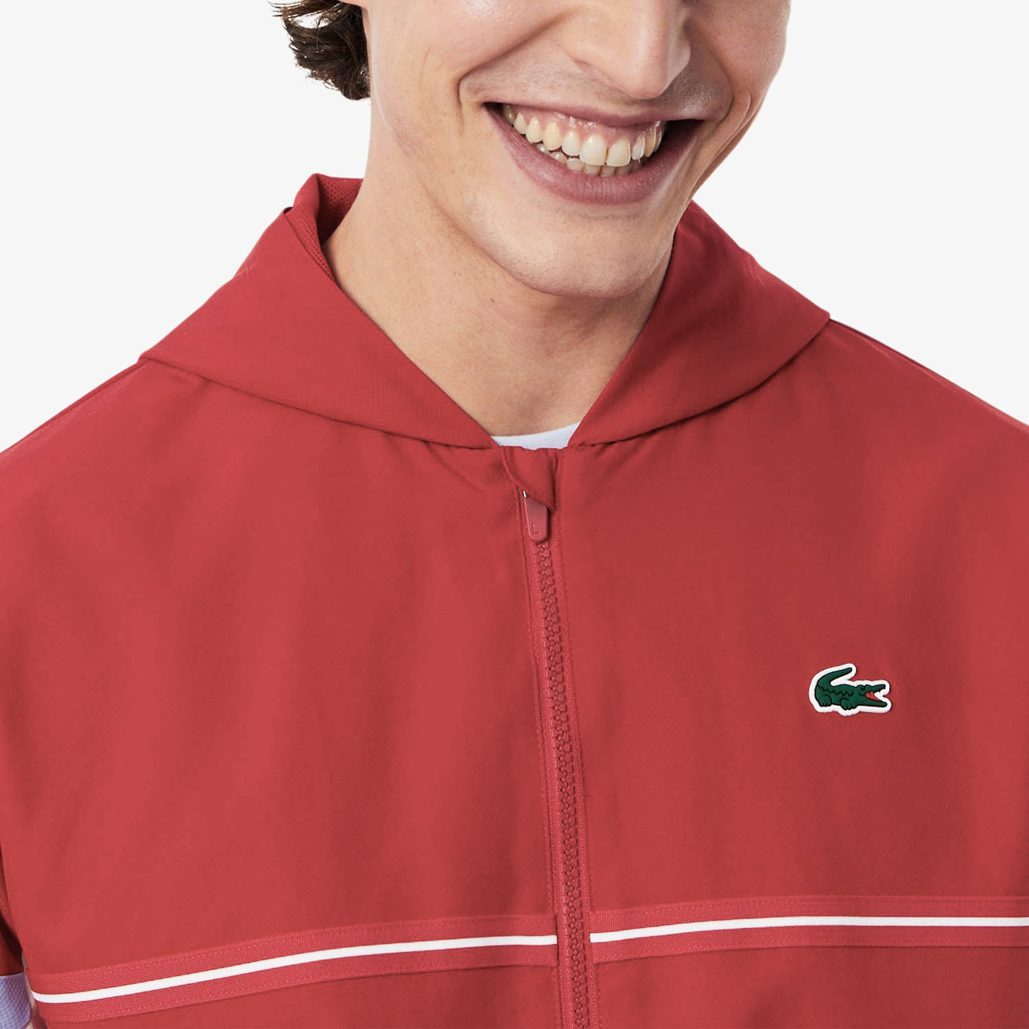 Lacoste Color Block Jacket - Rouge