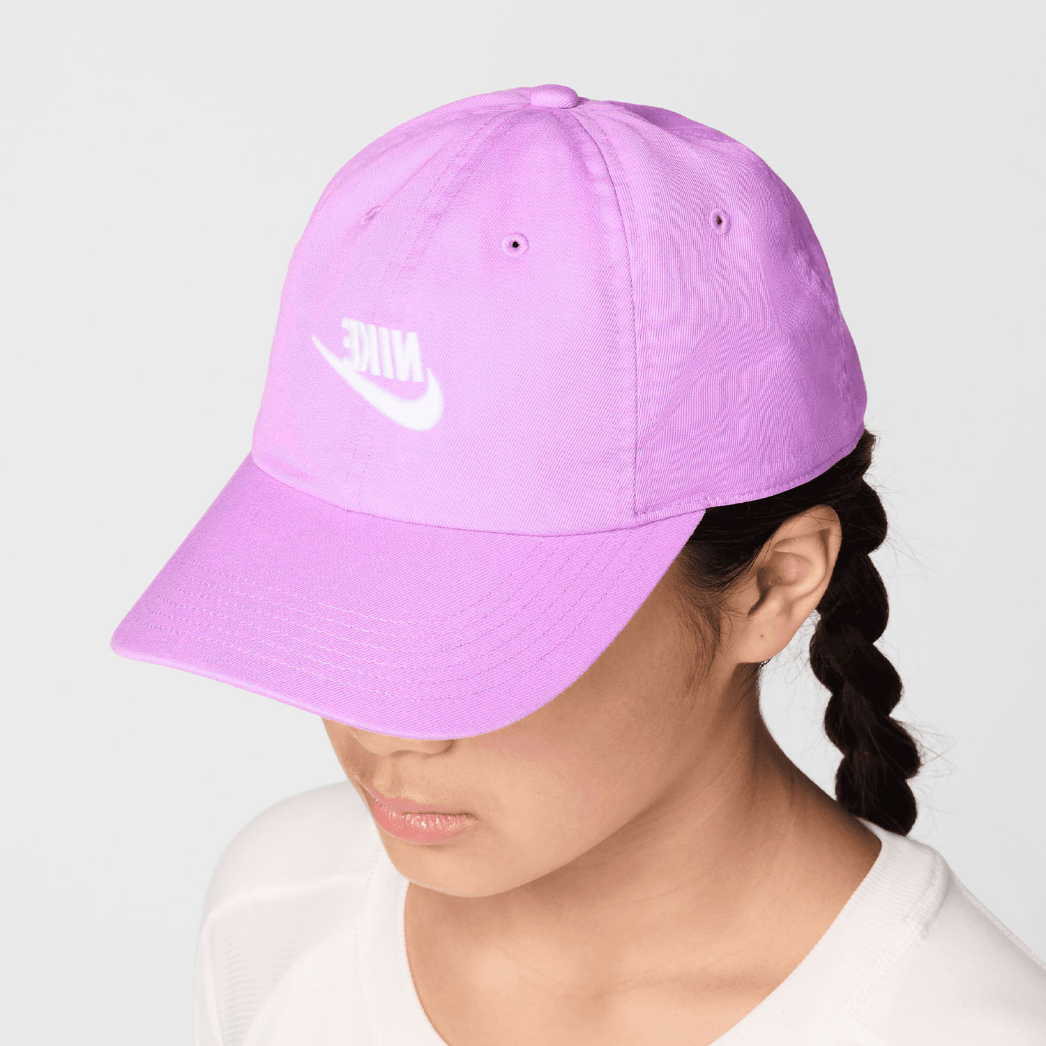 Nike Club Logo Cappello Bambini - Light Magenta/White