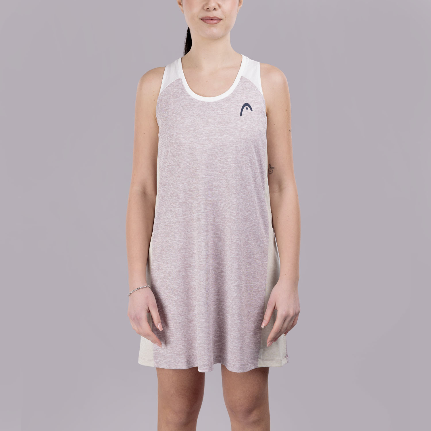 HEAD Play Tech Logo Vestido - Dirty Lilac