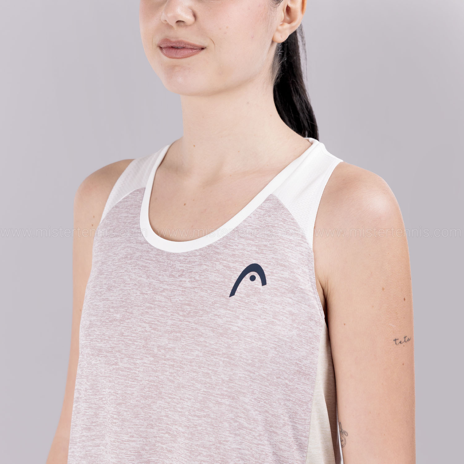 HEAD Play Tech Logo Vestido - Dirty Lilac