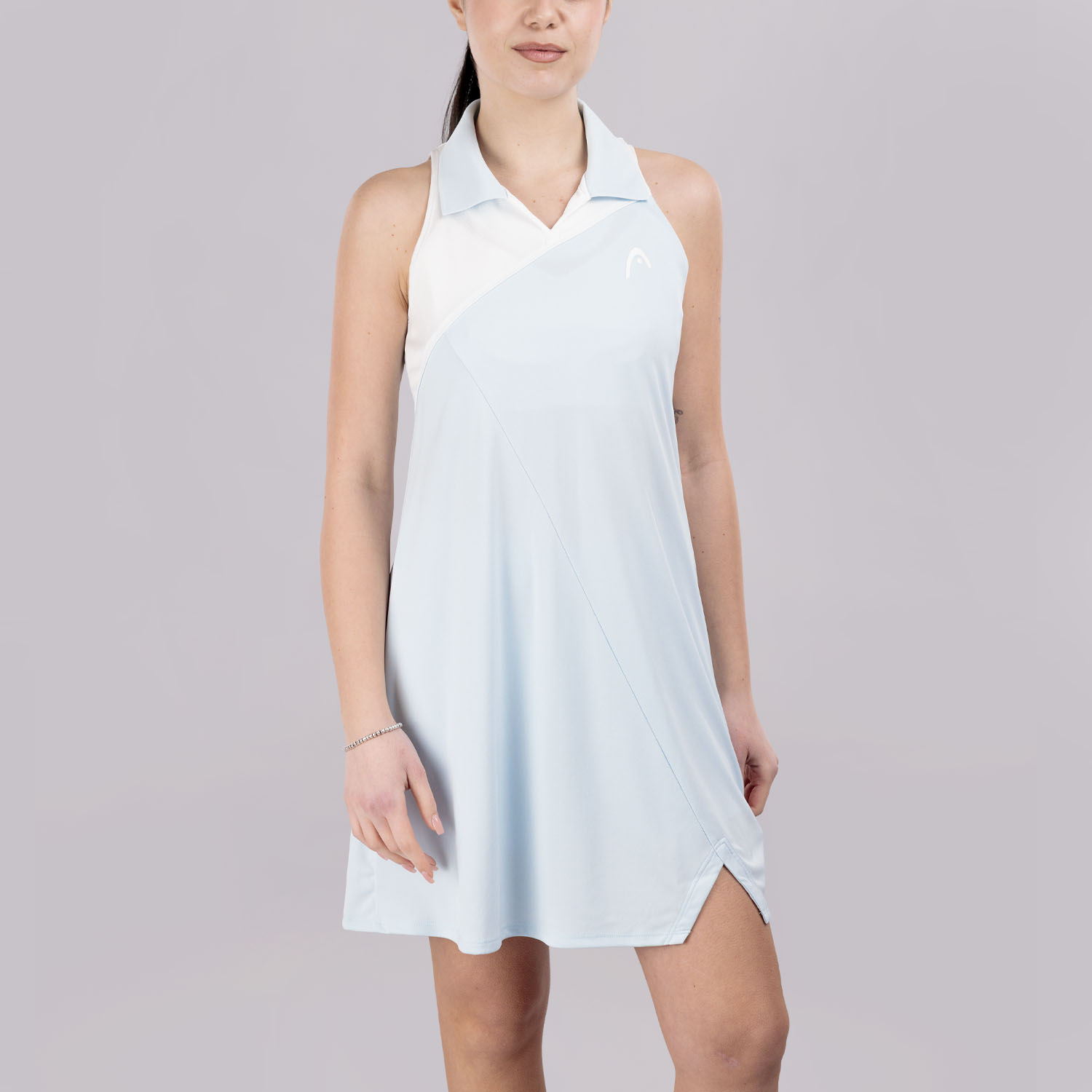 HEAD Spirit Vestido - Light Blue/White