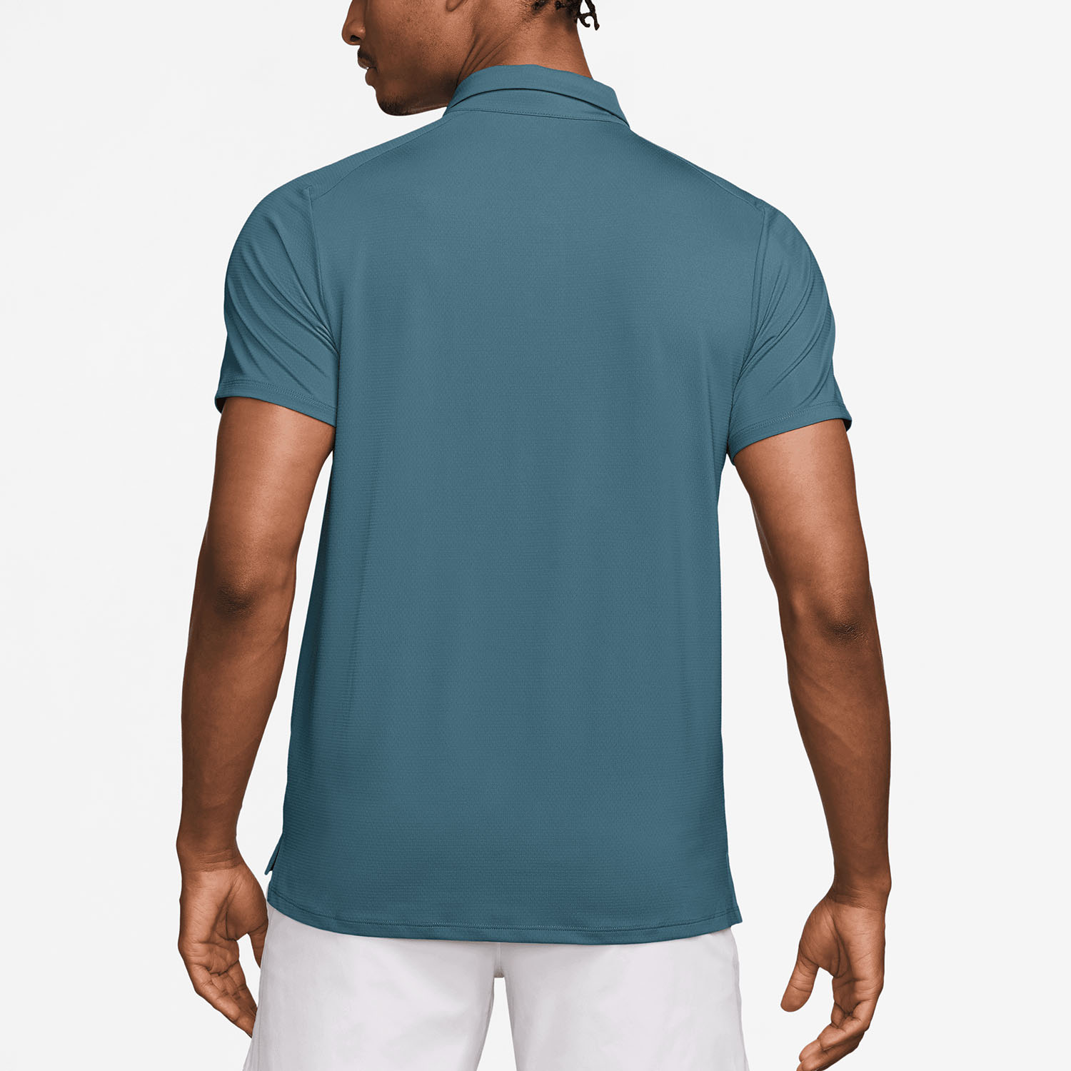 Nike Court Advantage Men's Tennis Polo - Smokey Blue/White