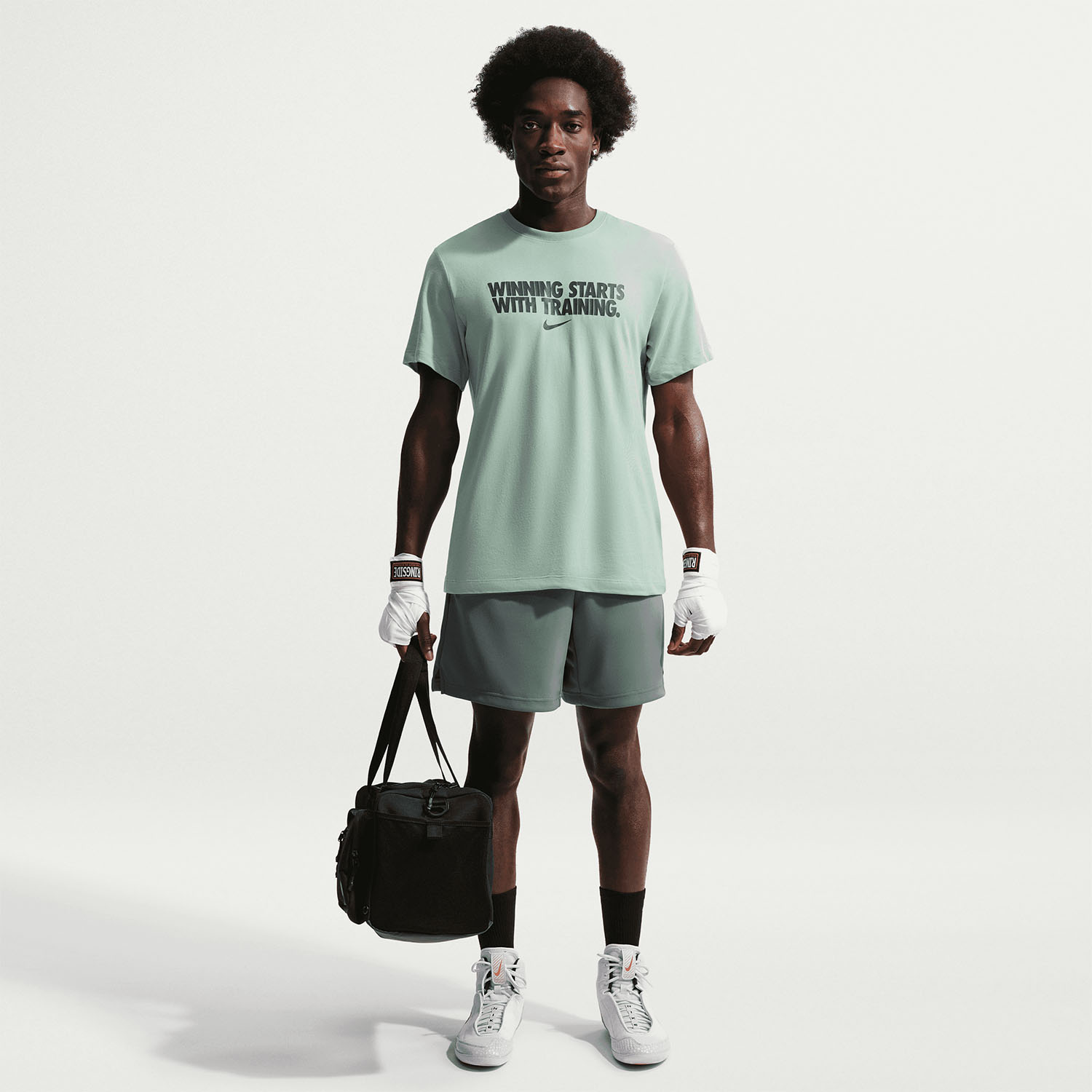 Nike Winning Maglietta - Steam/Dark Smoke Grey