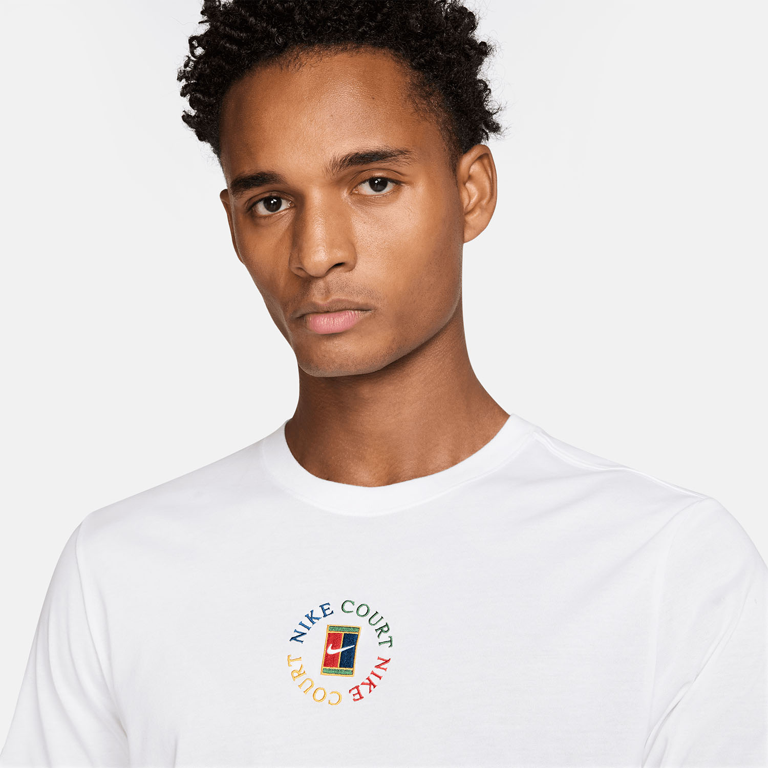 Nike Court Dri-FIT Heritage Men's Tennis T-Shirt - White