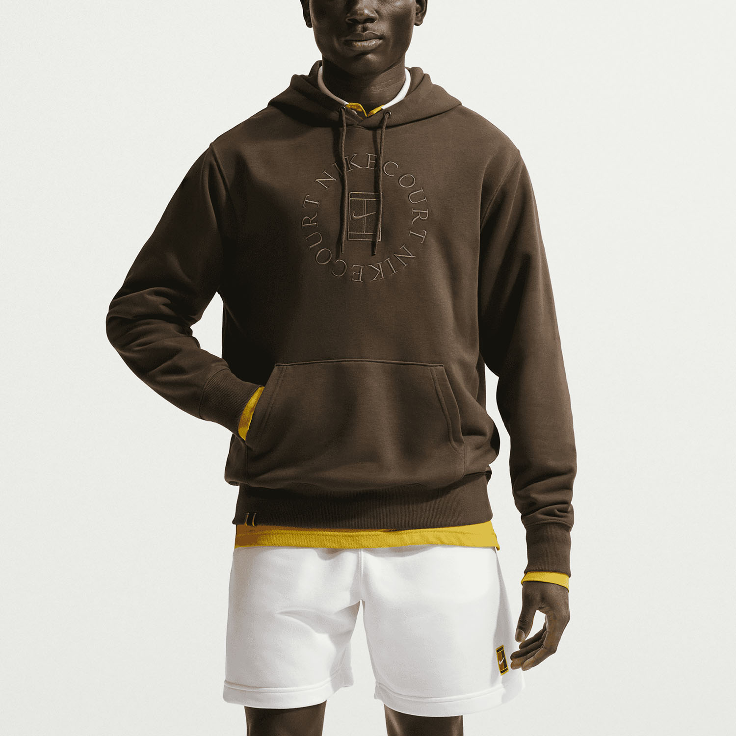 Nike Court Dri-FIT Heritage Sudadera - Dark Hazel/Saffron Quartz