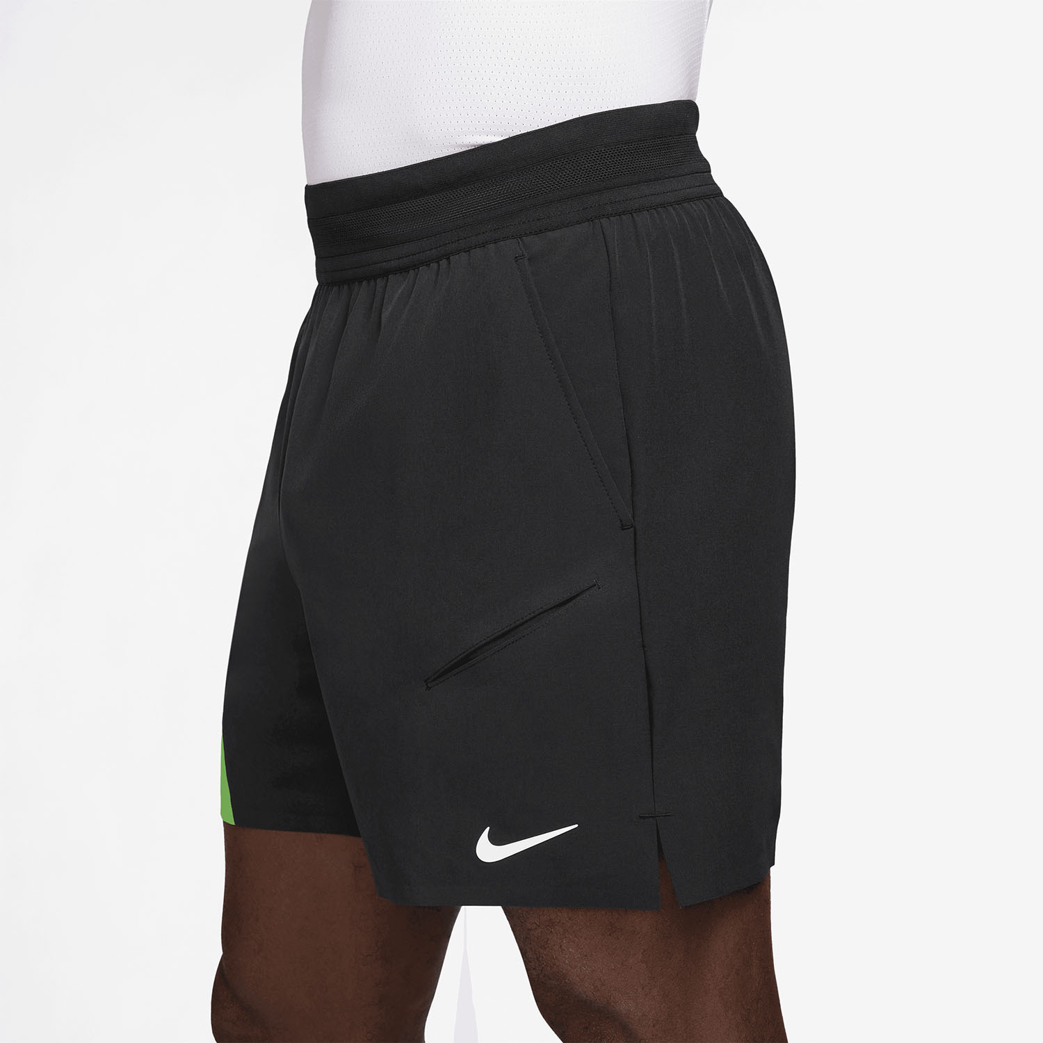 Nike Dri-FIT Court Slam 6in Pantaloncini - Black/Mean Green/White