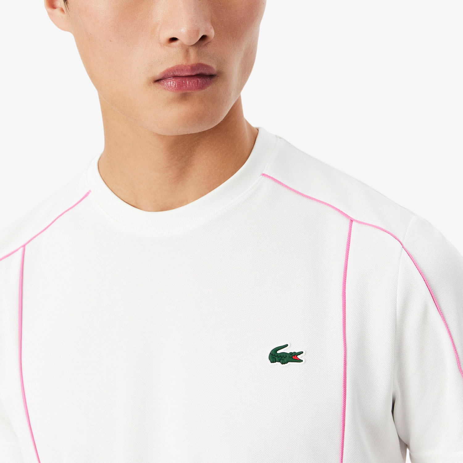 Lacoste Ultra Dry Pique T-Shirt - Blanc