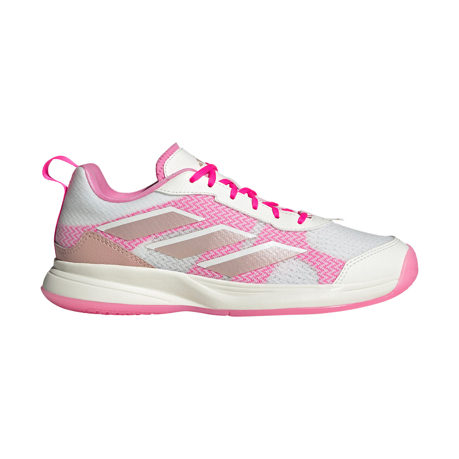 adidas AvaFlash - Core White/Silver Metallic/Lucid Pink
