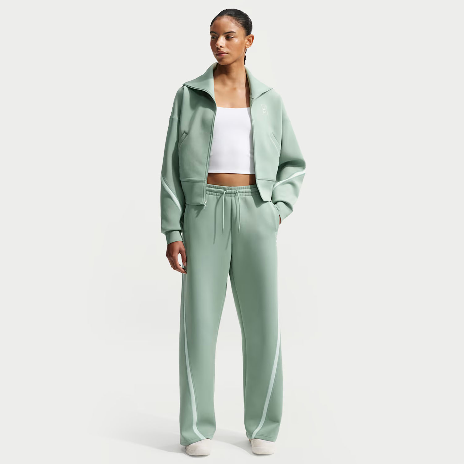 Nike Court Advantage Pants - Steam/White
