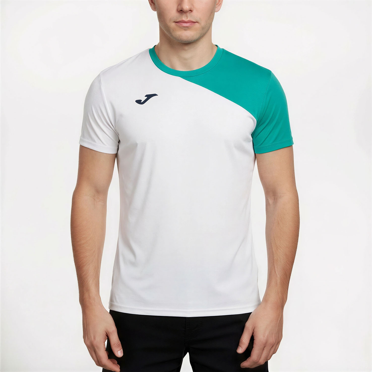 Joma Challenge Deuce T-Shirt - White/Green