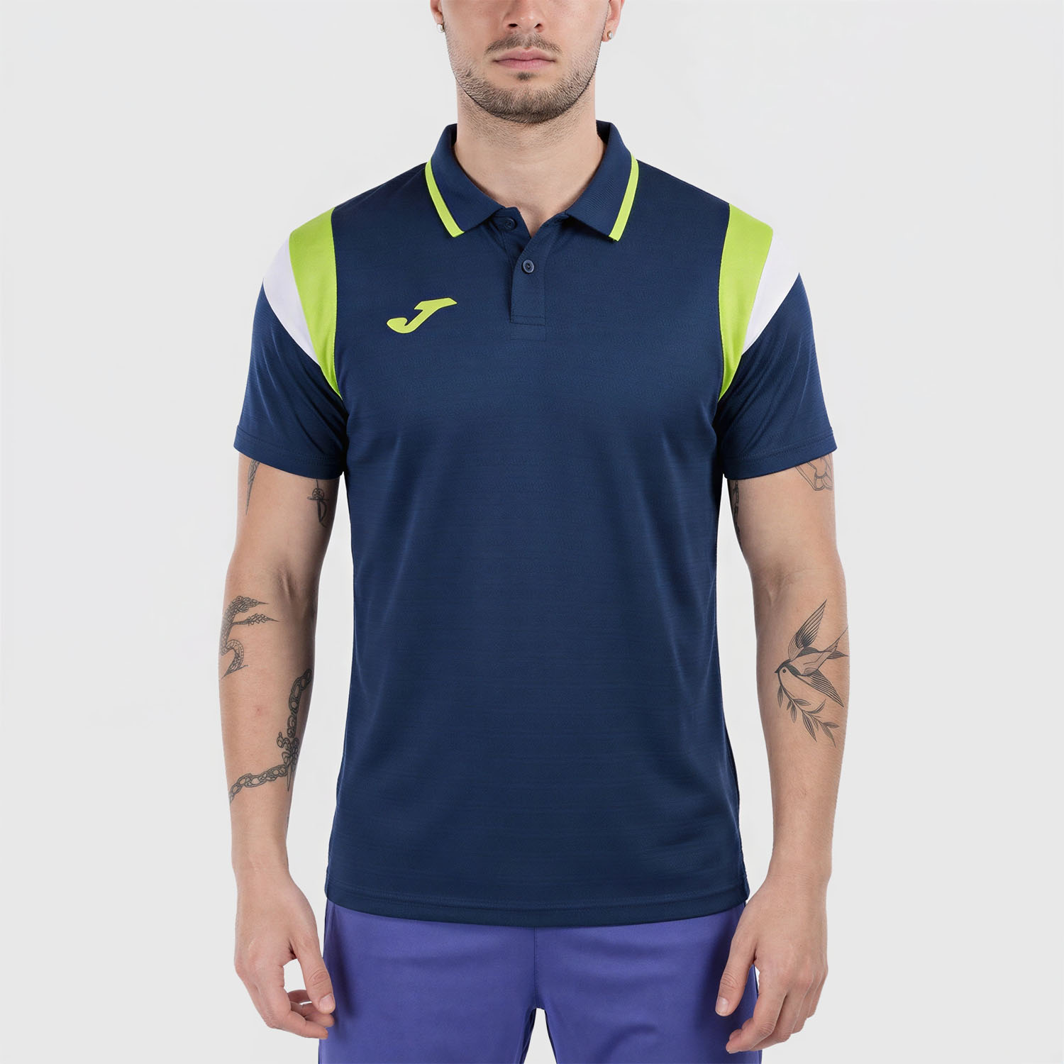 Joma Terra Polo - Dark Navy/Lime