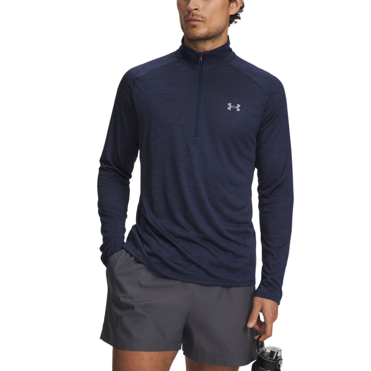 Under Armour Tech 2.0 1/2 Zip Camisa - Academy/Steel