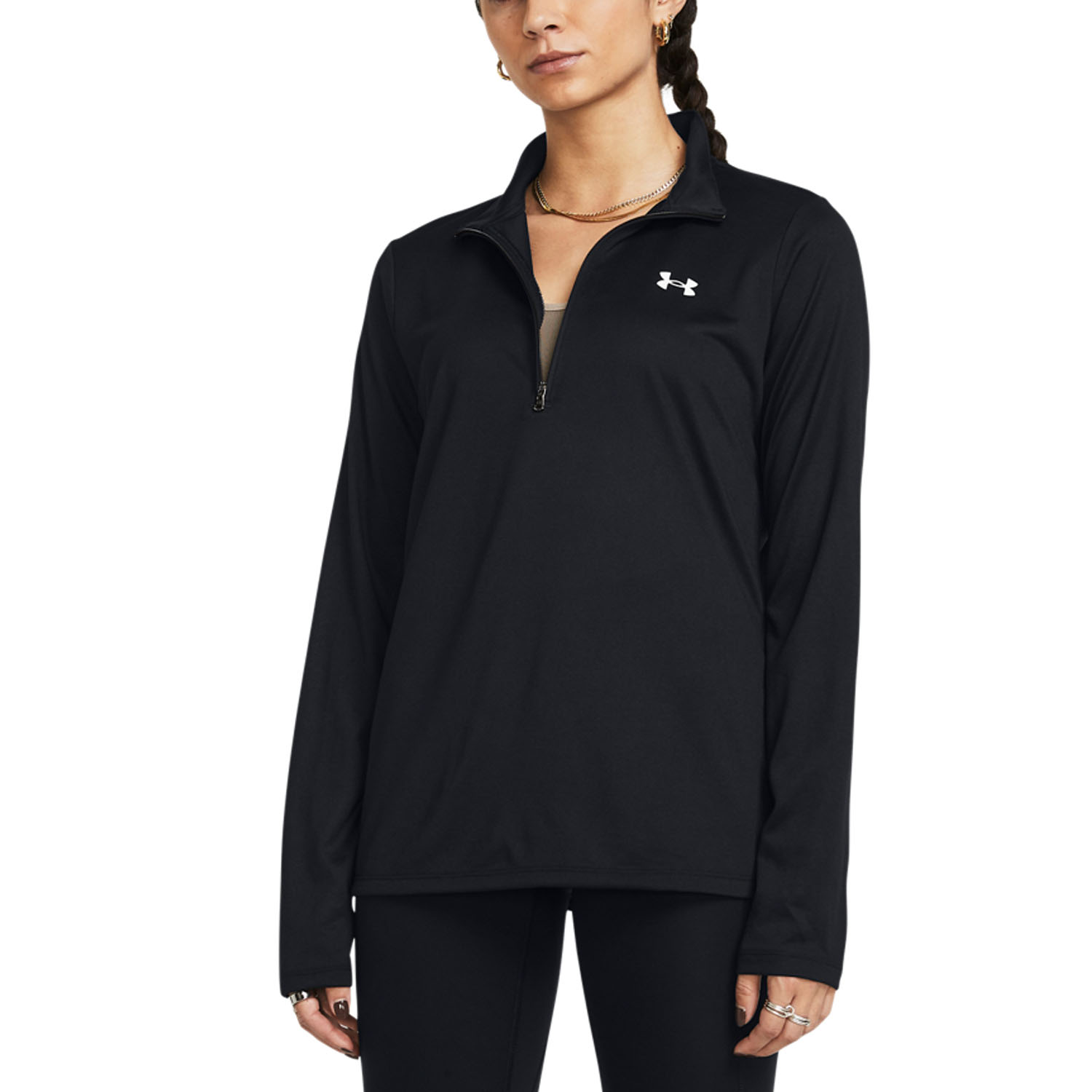 Under Armour Tech Solid Camisa - Black/White