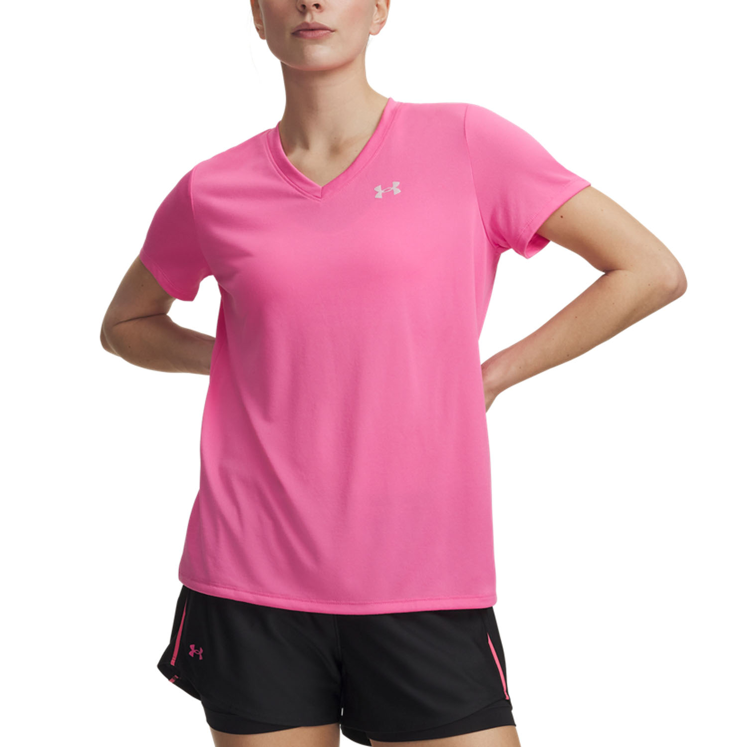 Under Armour Tech Solid T-Shirt - Pink Frenzy/Prime Pink