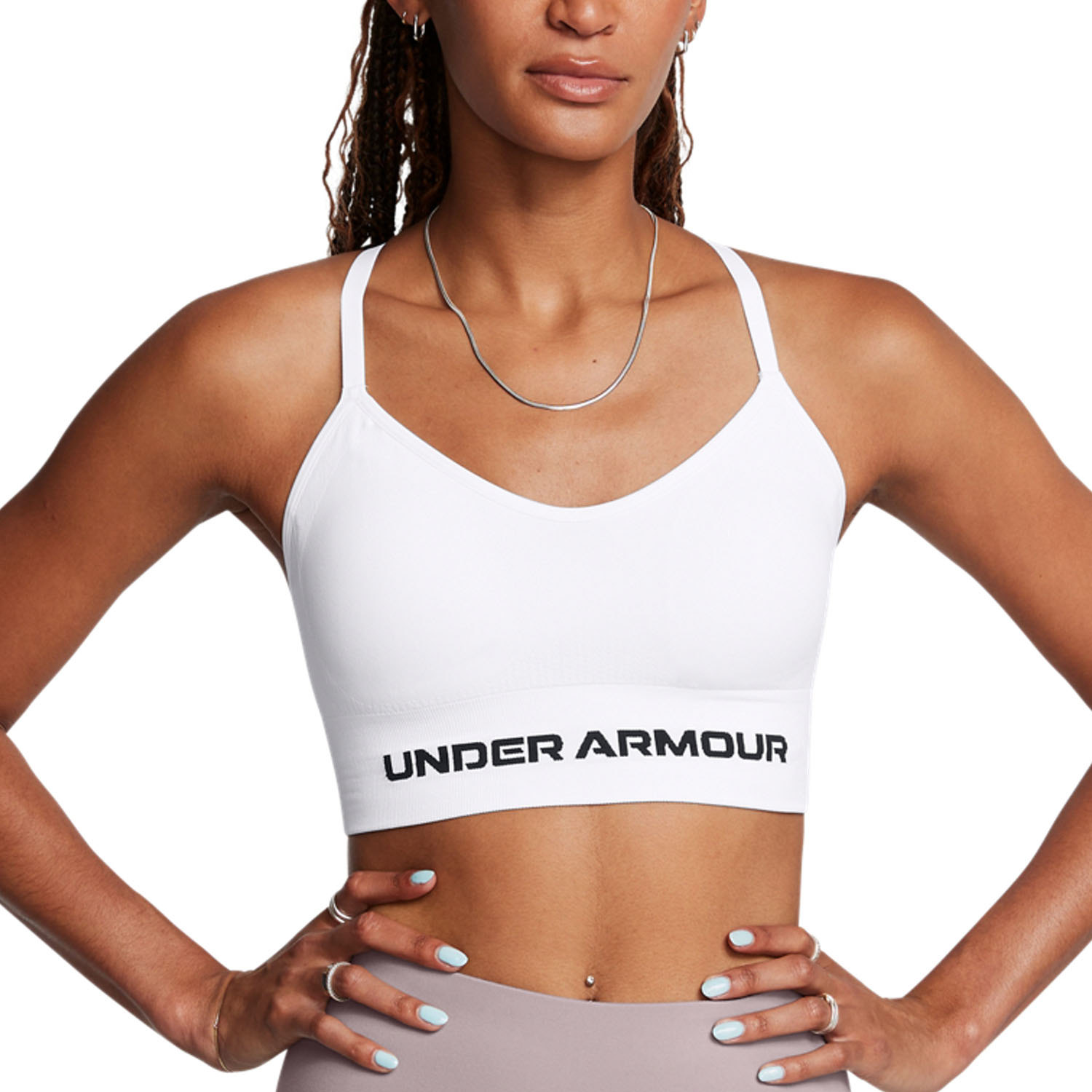 Under Armour Vanish Seamless Sujetador Deportivo - White/Black