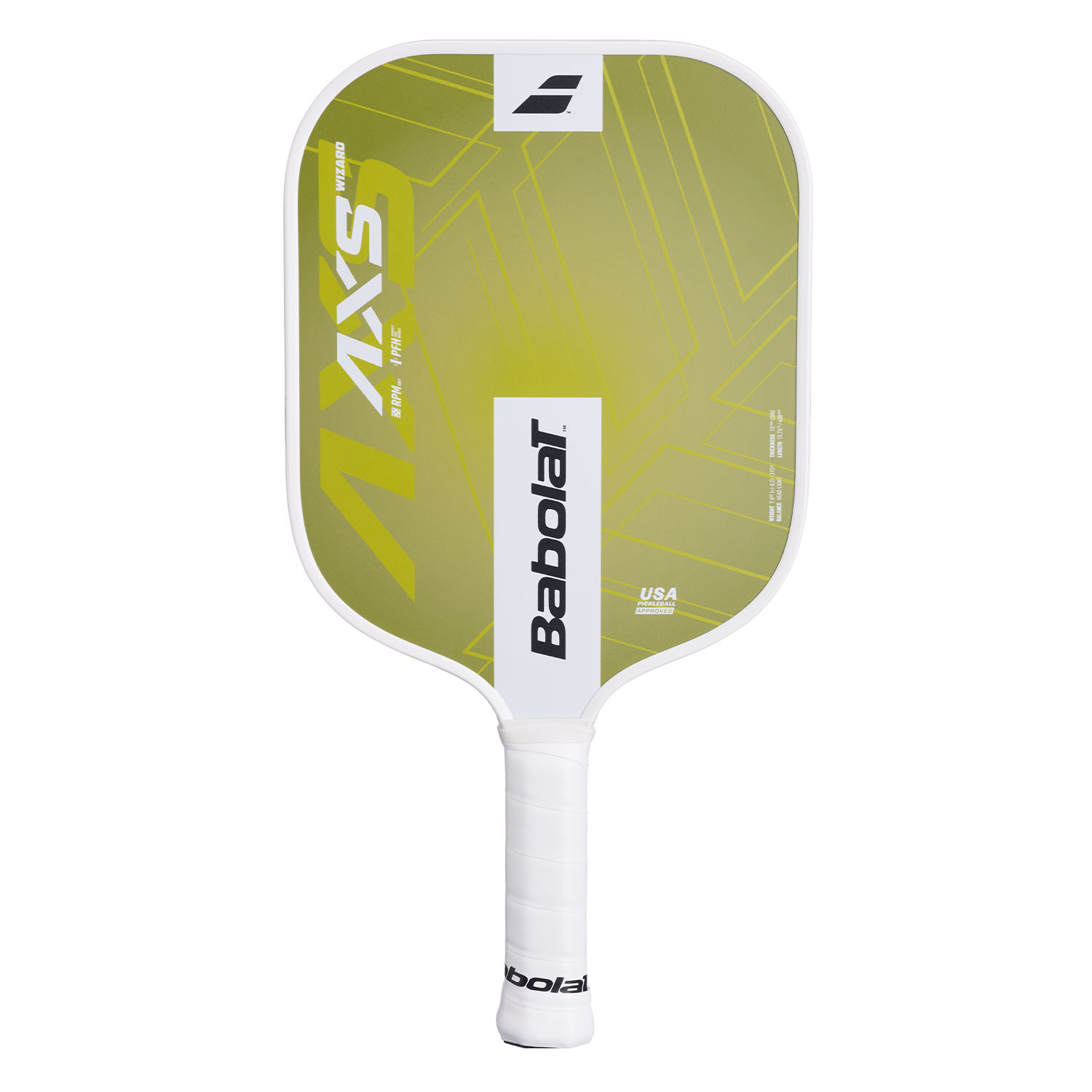 Babolat Wizard AXS Pickleball - Light Green/White