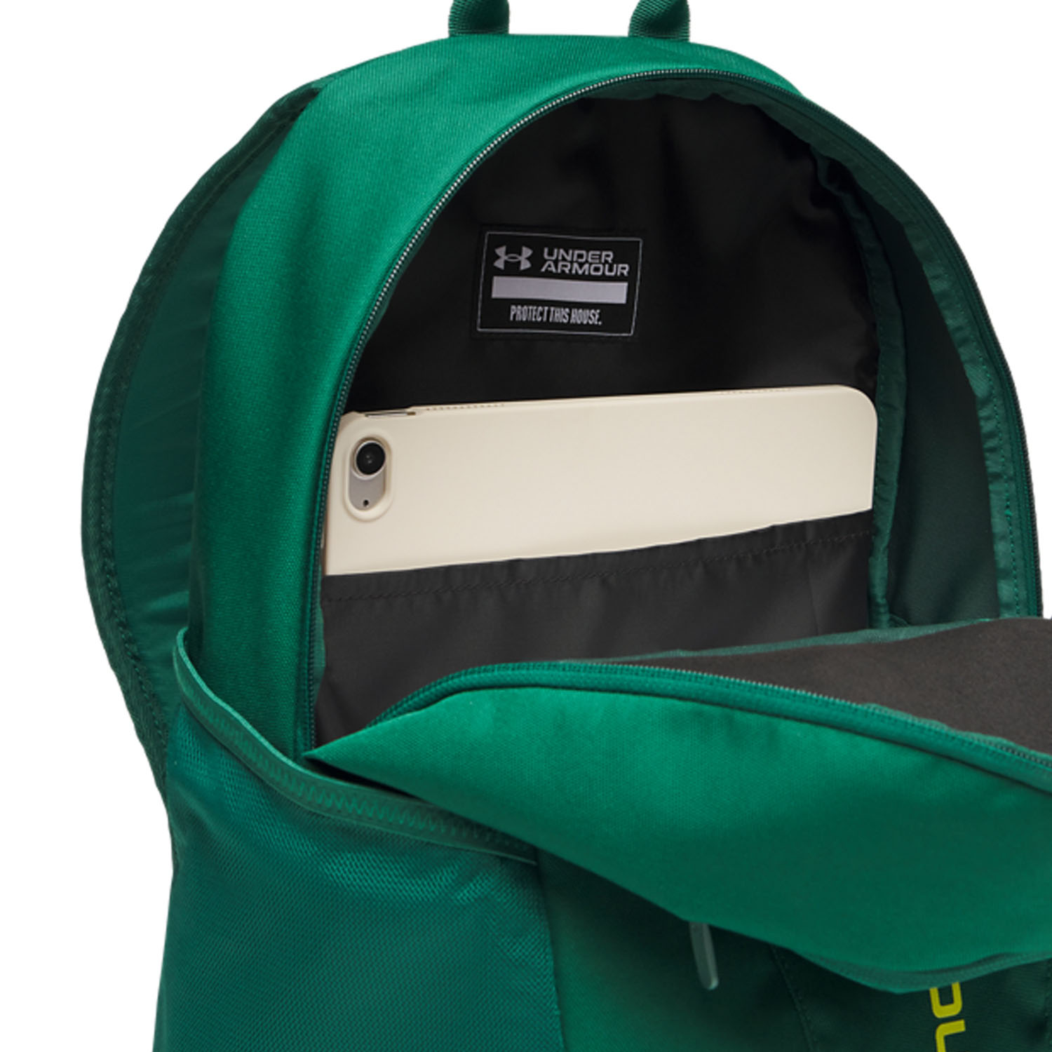 Under Armour Hustle Lite Logo Backpack - Campus Ivy/Flash Light