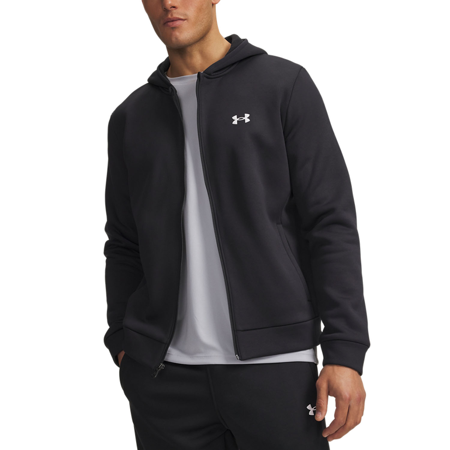 Under Armour Fleece Pro Sudadera - Black/White