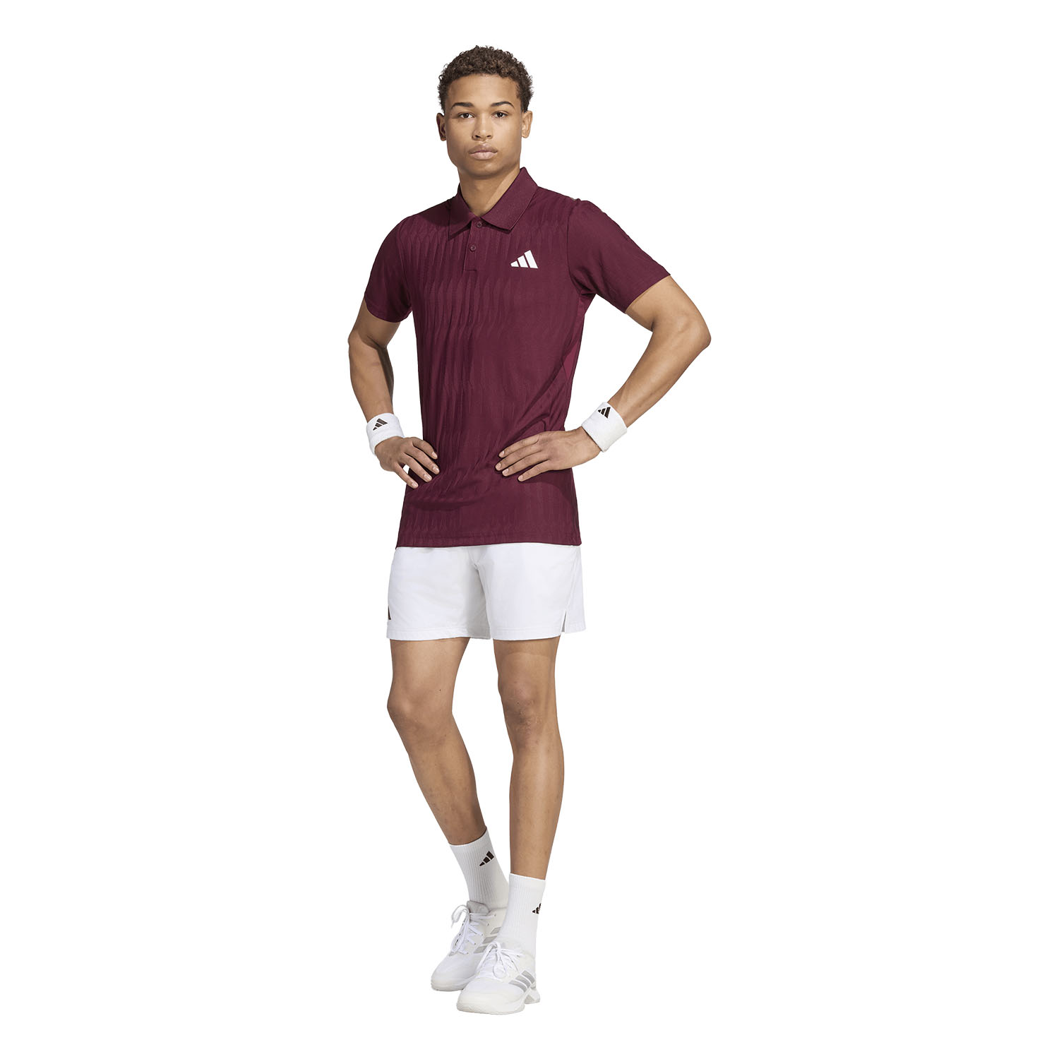 adidas CLIMACOOL+ FreeLift Polo - Maroon