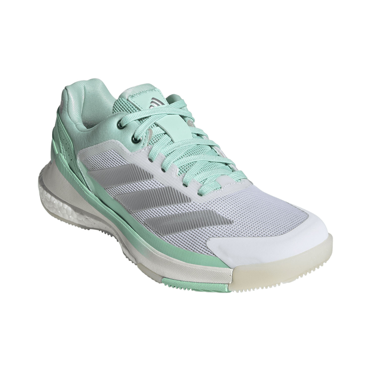 adidas Crazyquick Boost Padel - Clear Mint/Silver Metallic/Pulse Mint