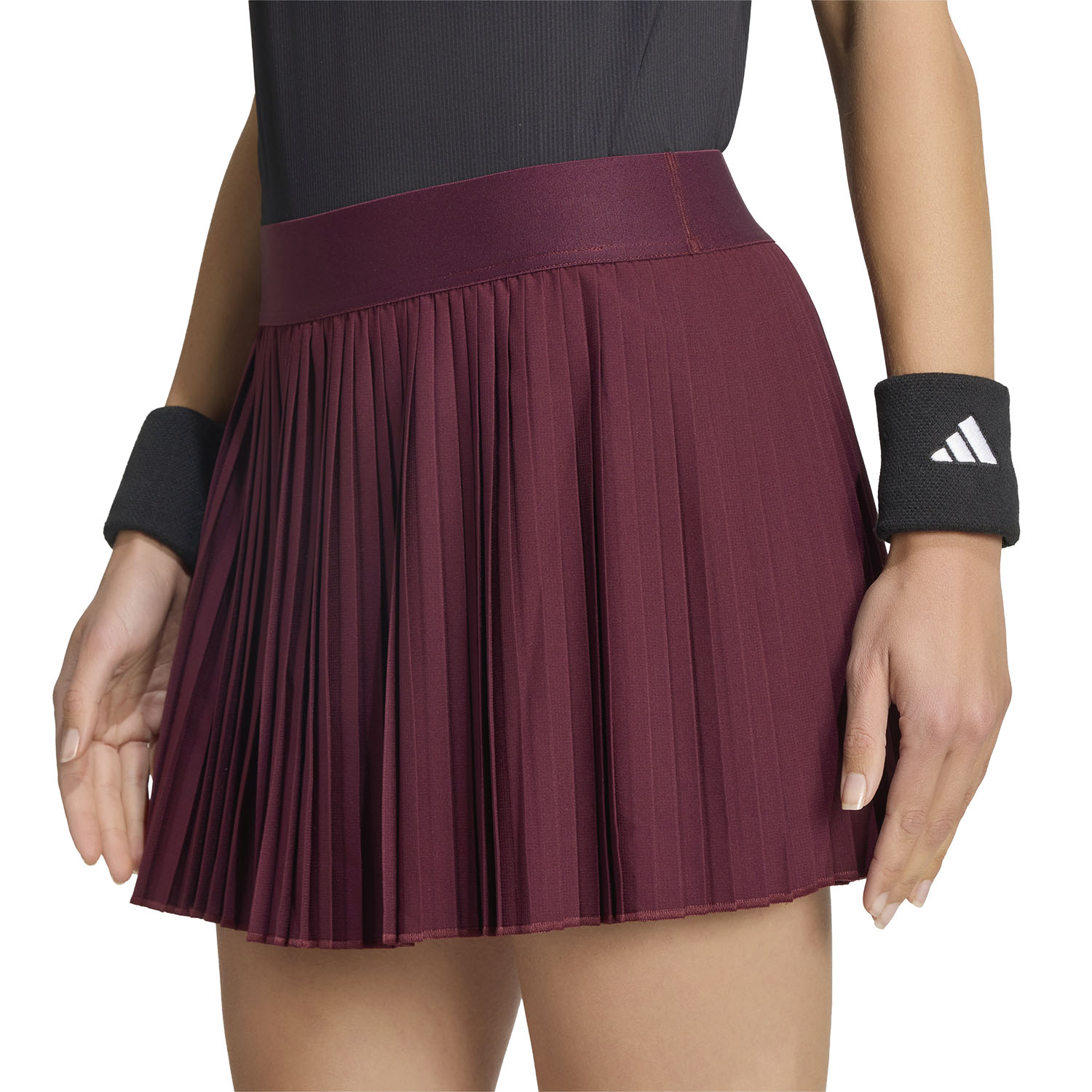 adidas Club Pleated Logo Falda - Maroon