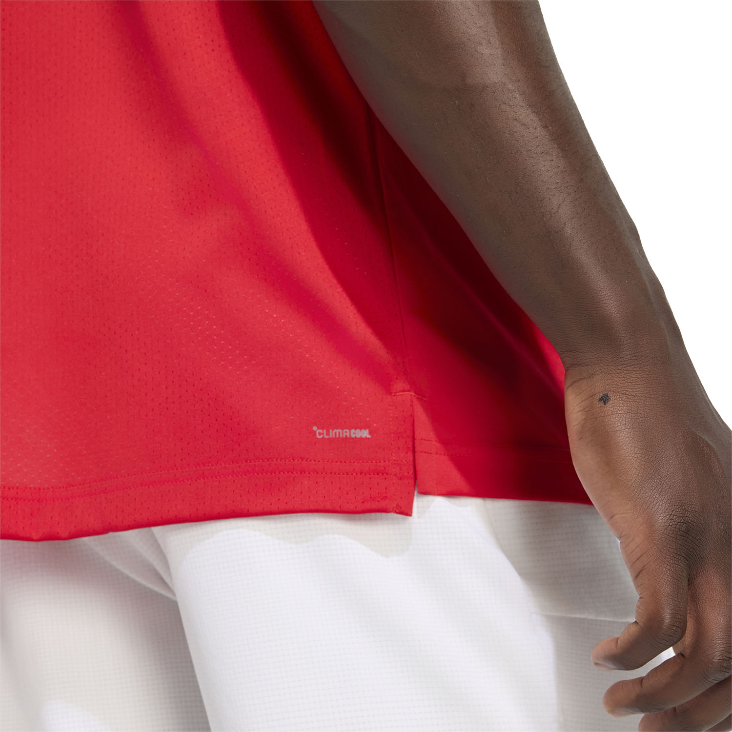 adidas Club CLIMACOOL Logo Camiseta - Better Scarlet