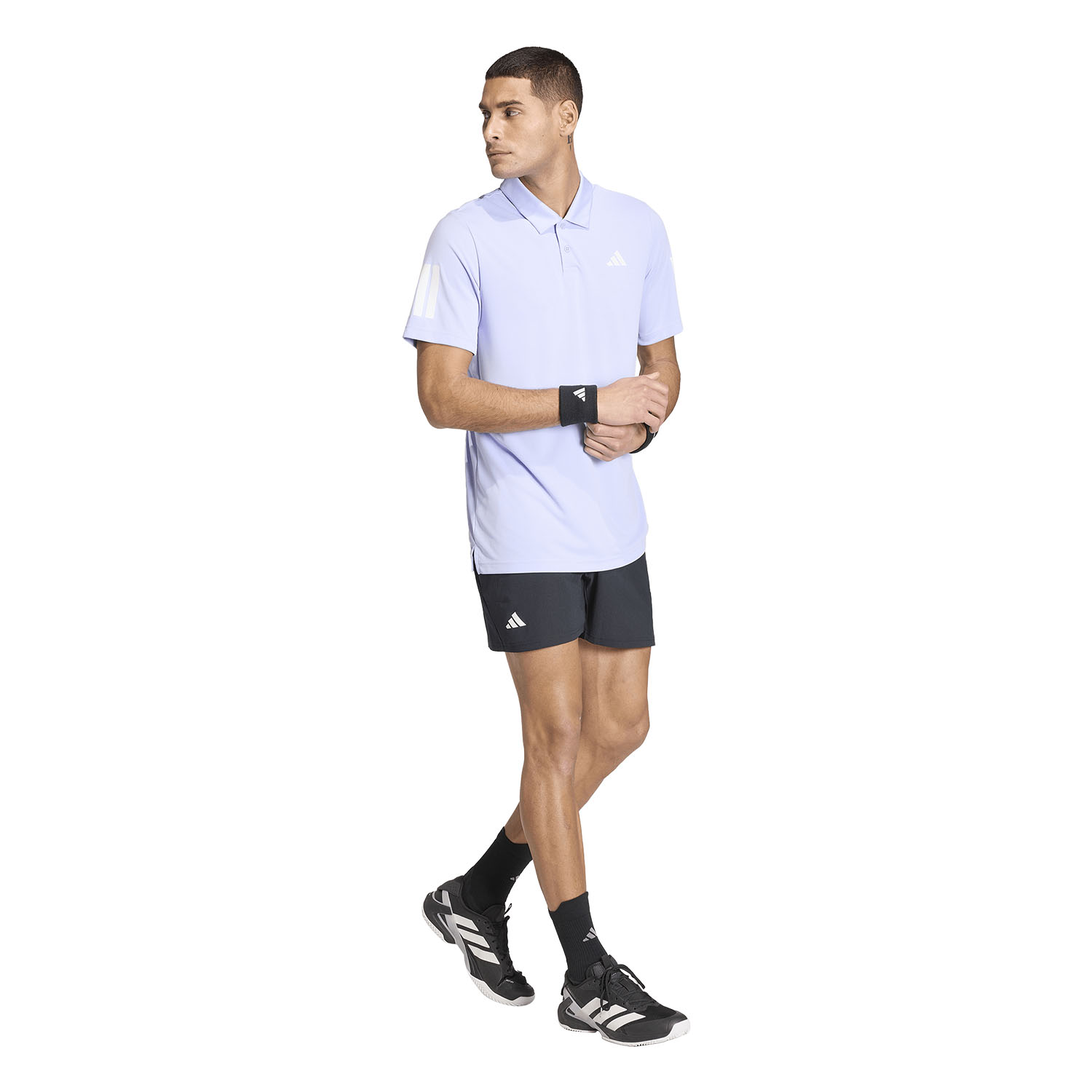 adidas 3 Stripes Club Polo - Violet Tone