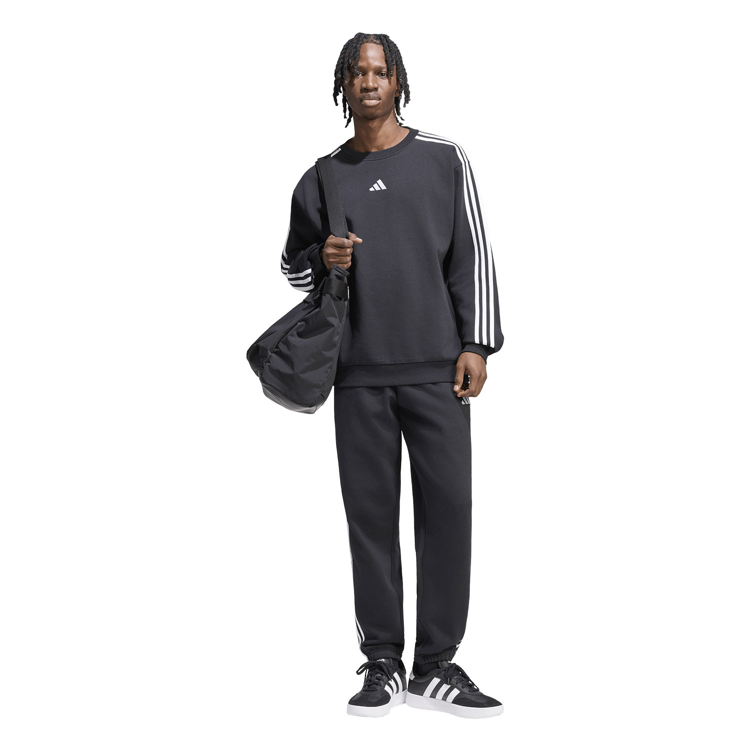 adidas Essentials 3 Stripes Pants - Black/White