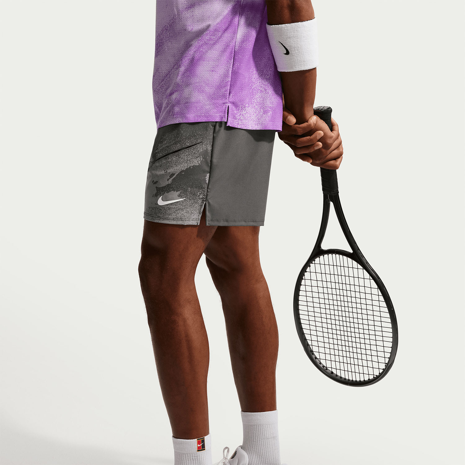 Nike Court Slam 6in Men's Tennis Shorts - Anthracite/Cool Grey