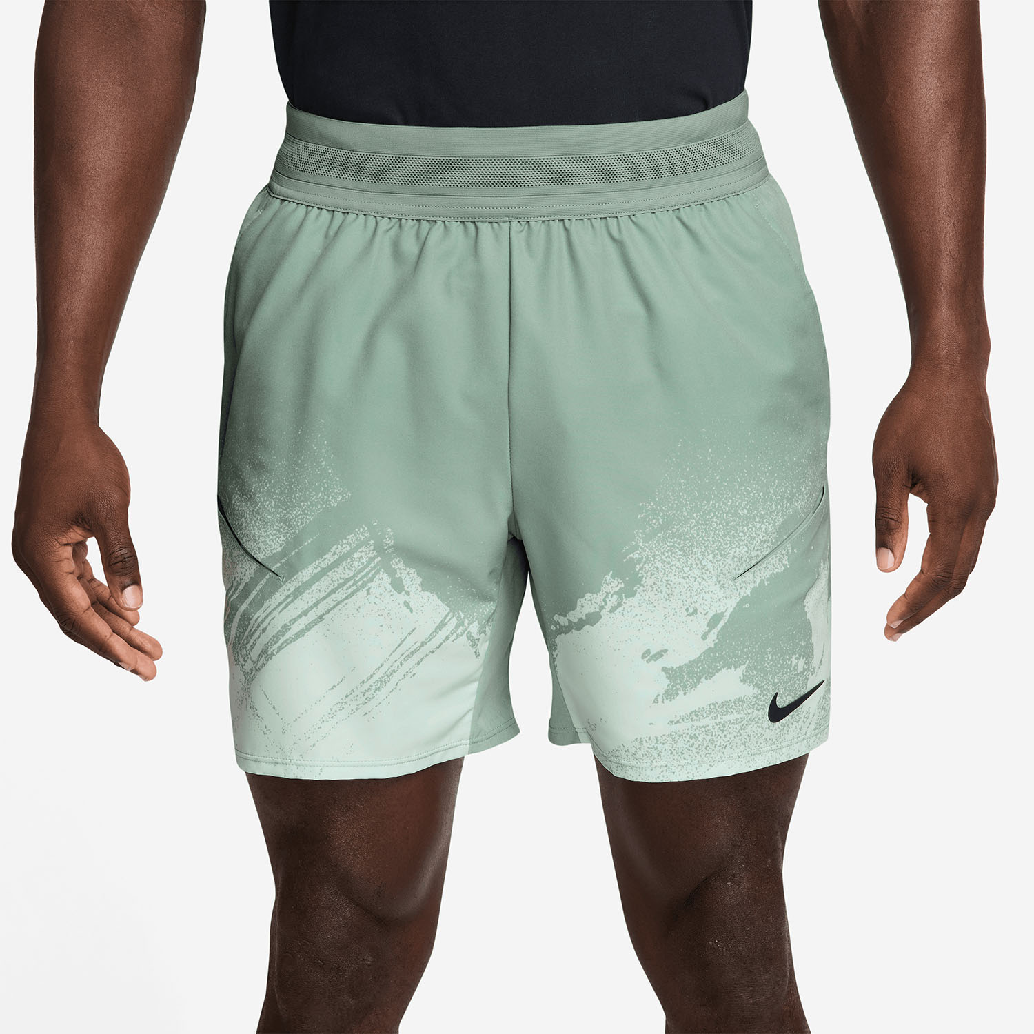 Nike Court Slam 6in Men's Tennis Shorts - Steam/Barely Green