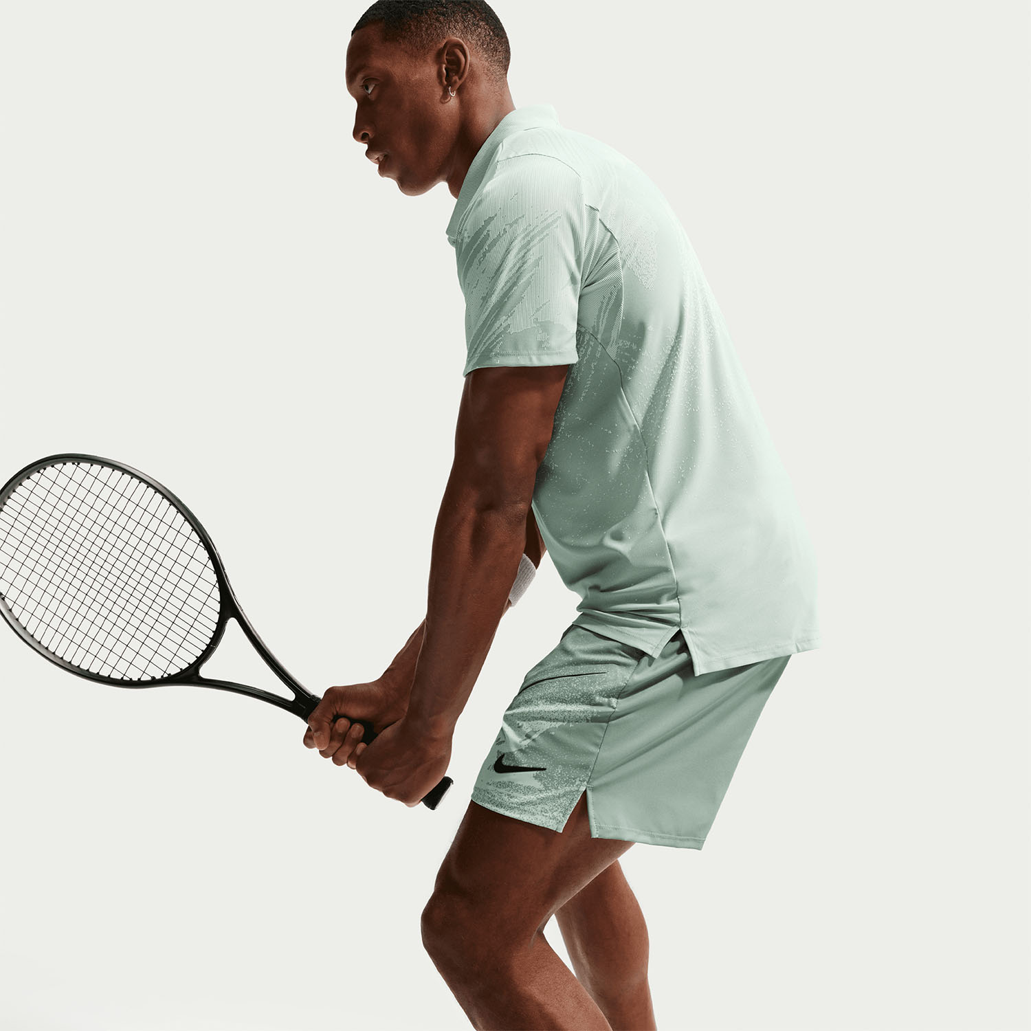 Nike Court Slam 6in Shorts de Tenis Hombre - Steam/Barely Green