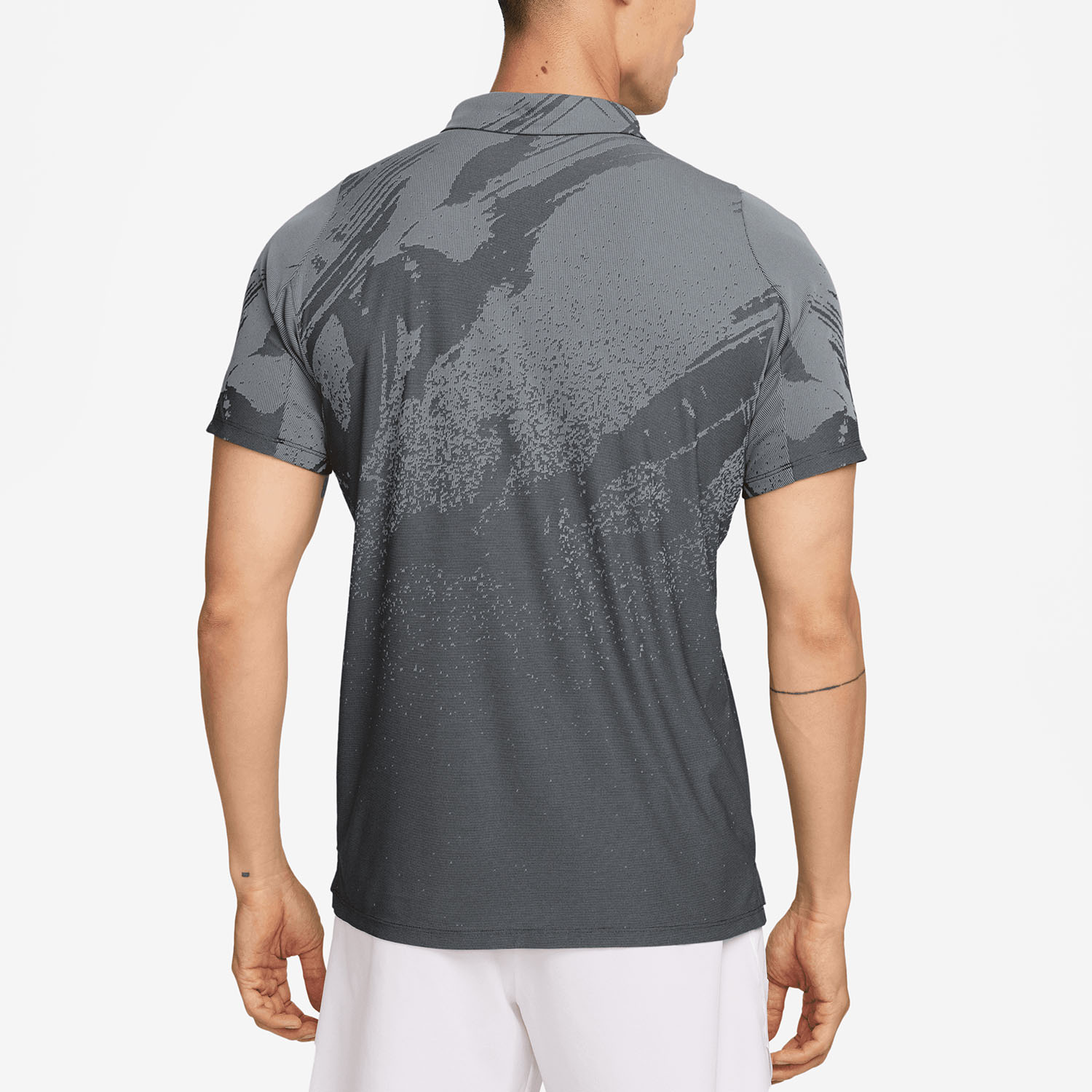 Nike Court Slam Men's Tennis Polo - Anthracite/Cool Grey/White