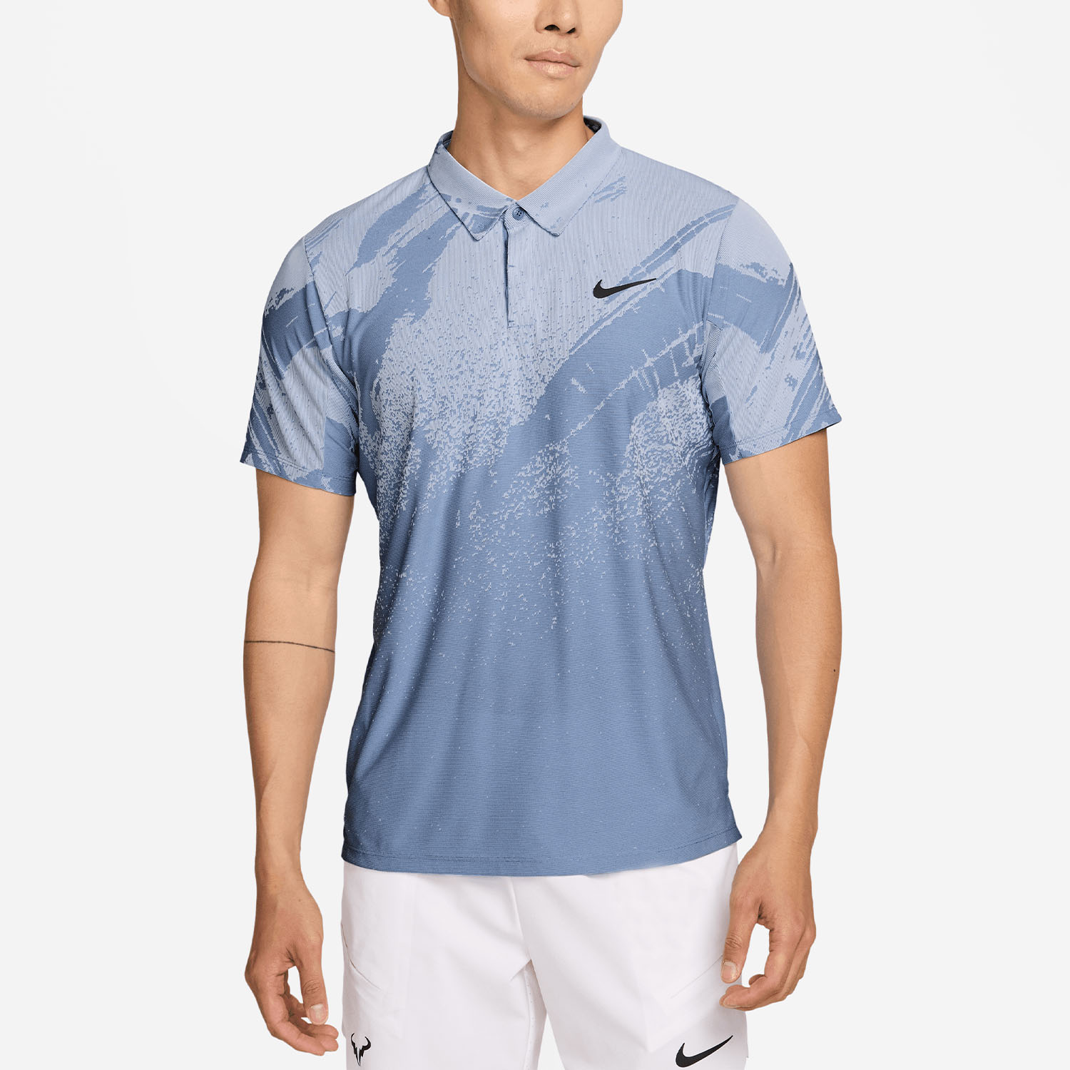 Nike Court Slam Men's Tennis Polo - Work Blue/Hydrogen Blue/Black