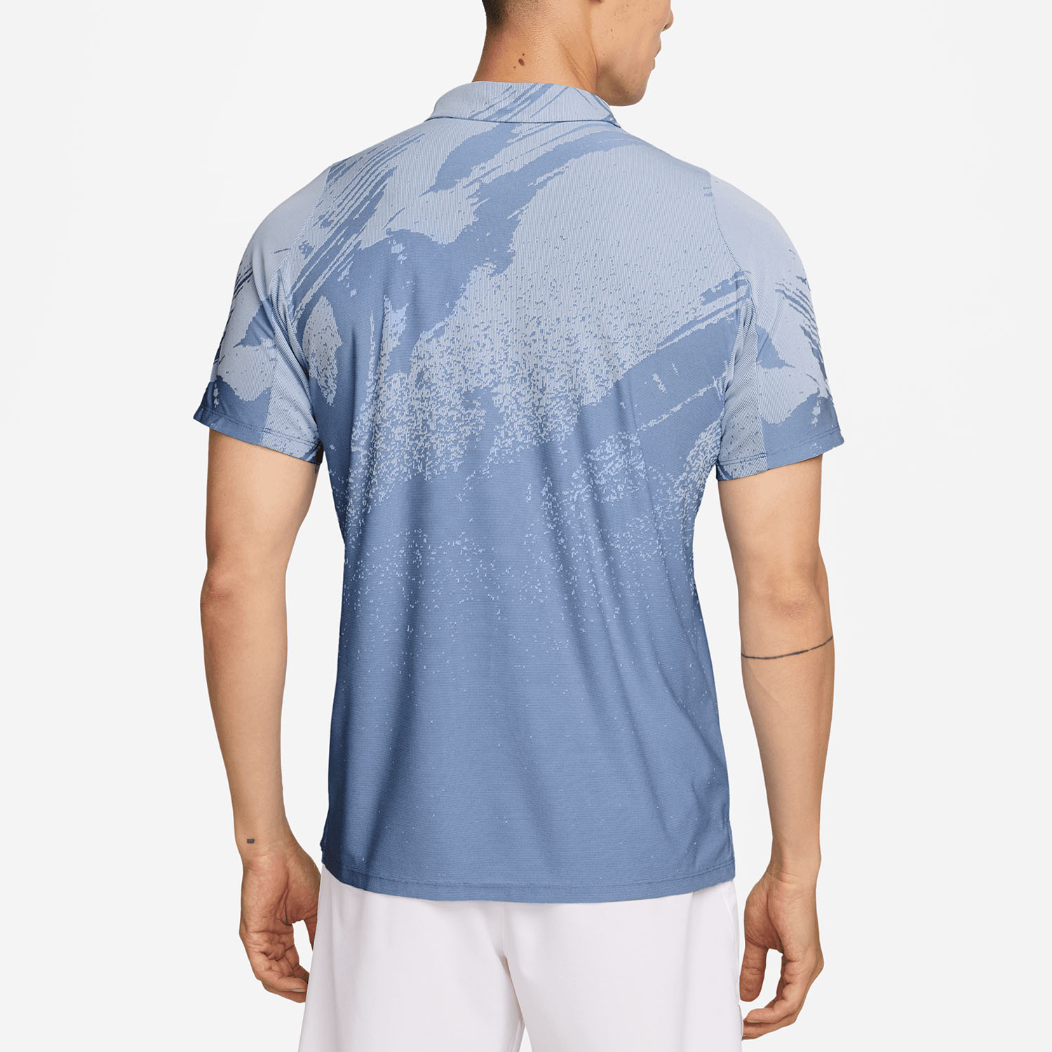 Nike Court Slam Men's Tennis Polo - Work Blue/Hydrogen Blue/Black