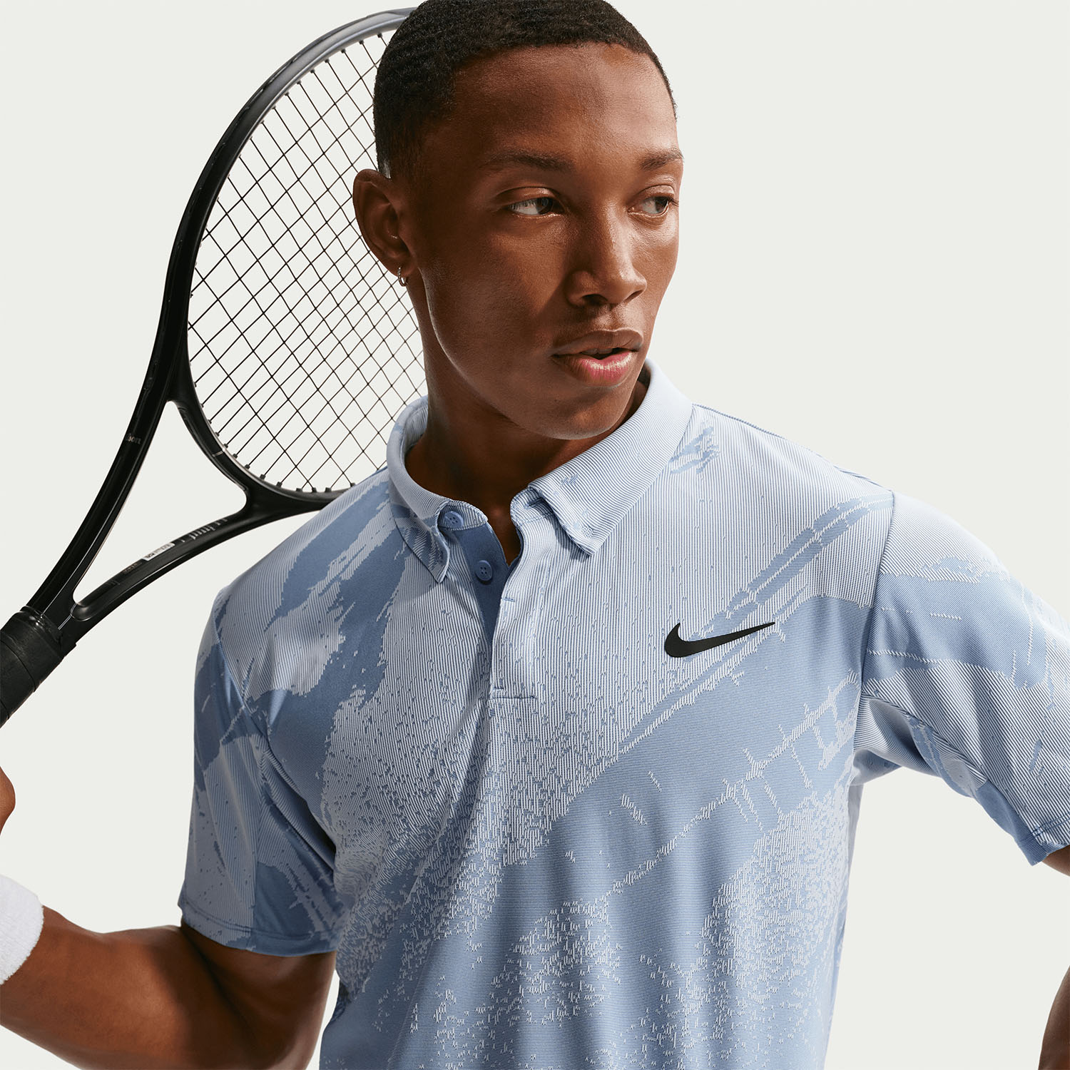 Nike Court Slam Men's Tennis Polo - Work Blue/Hydrogen Blue/Black