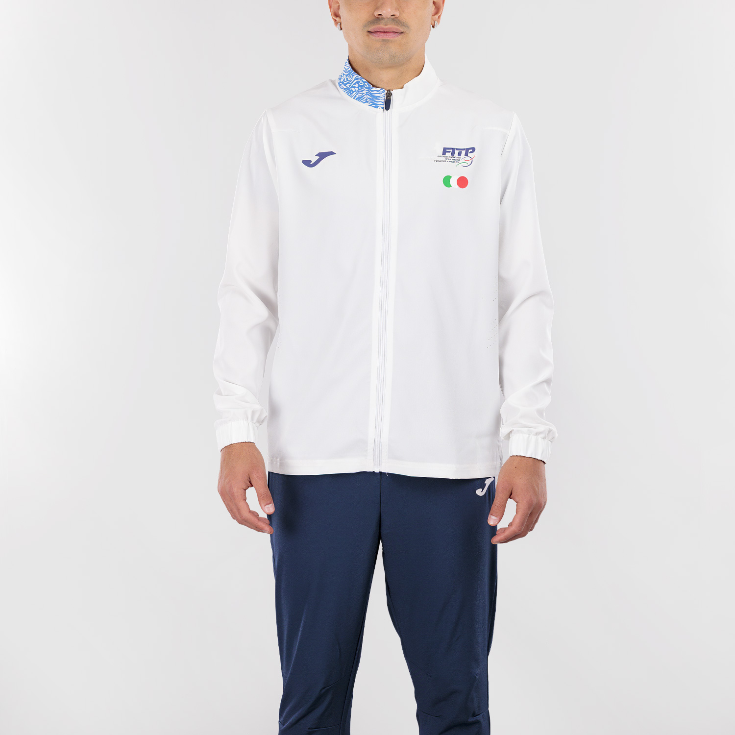 イタリアチーム デビスカップ テニスウェア joma シナー Joma Pre Game FITP Graphic Light Men's Tennis Tracksuit White