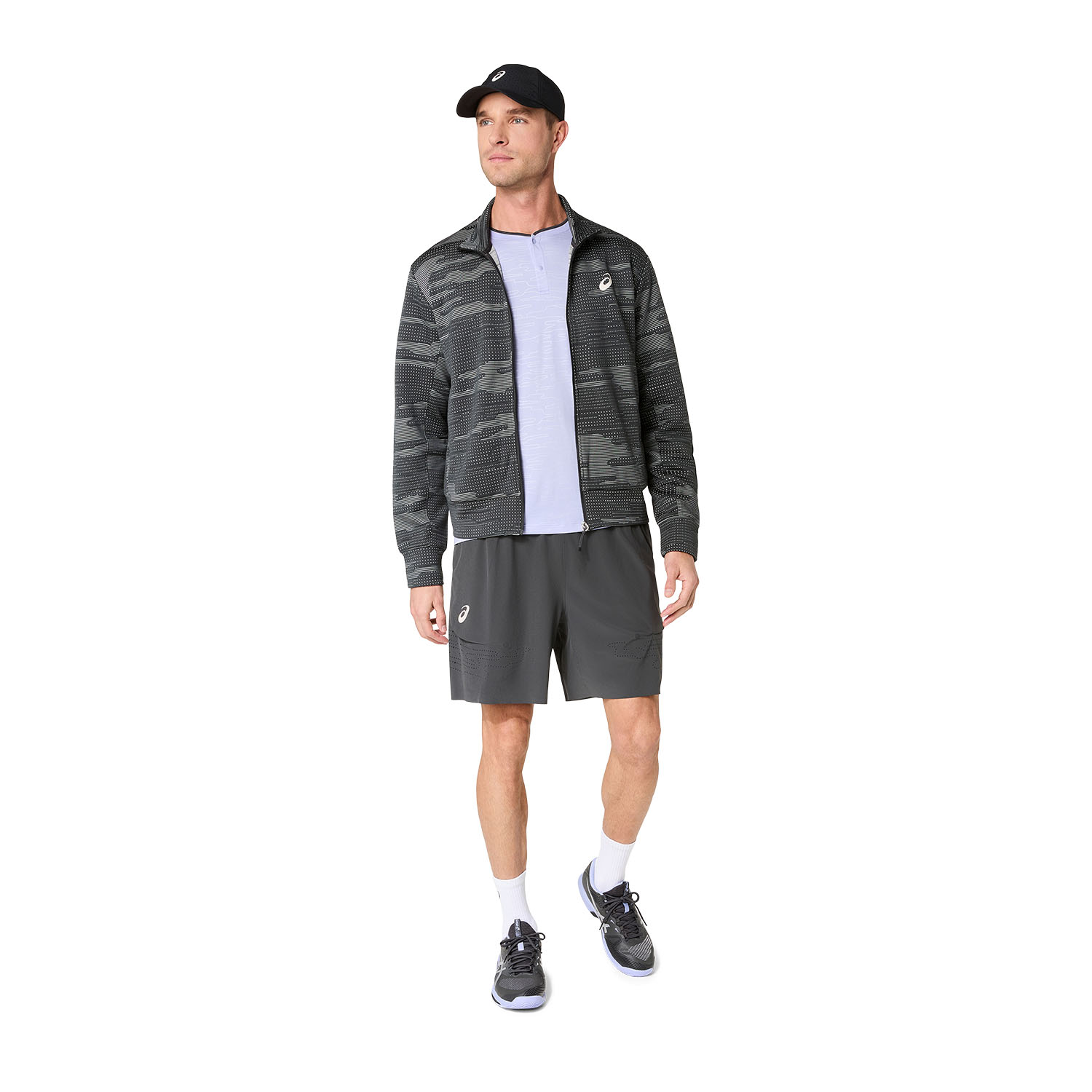 ASICS Match NY Giacca - Graphite Grey/Night Energy