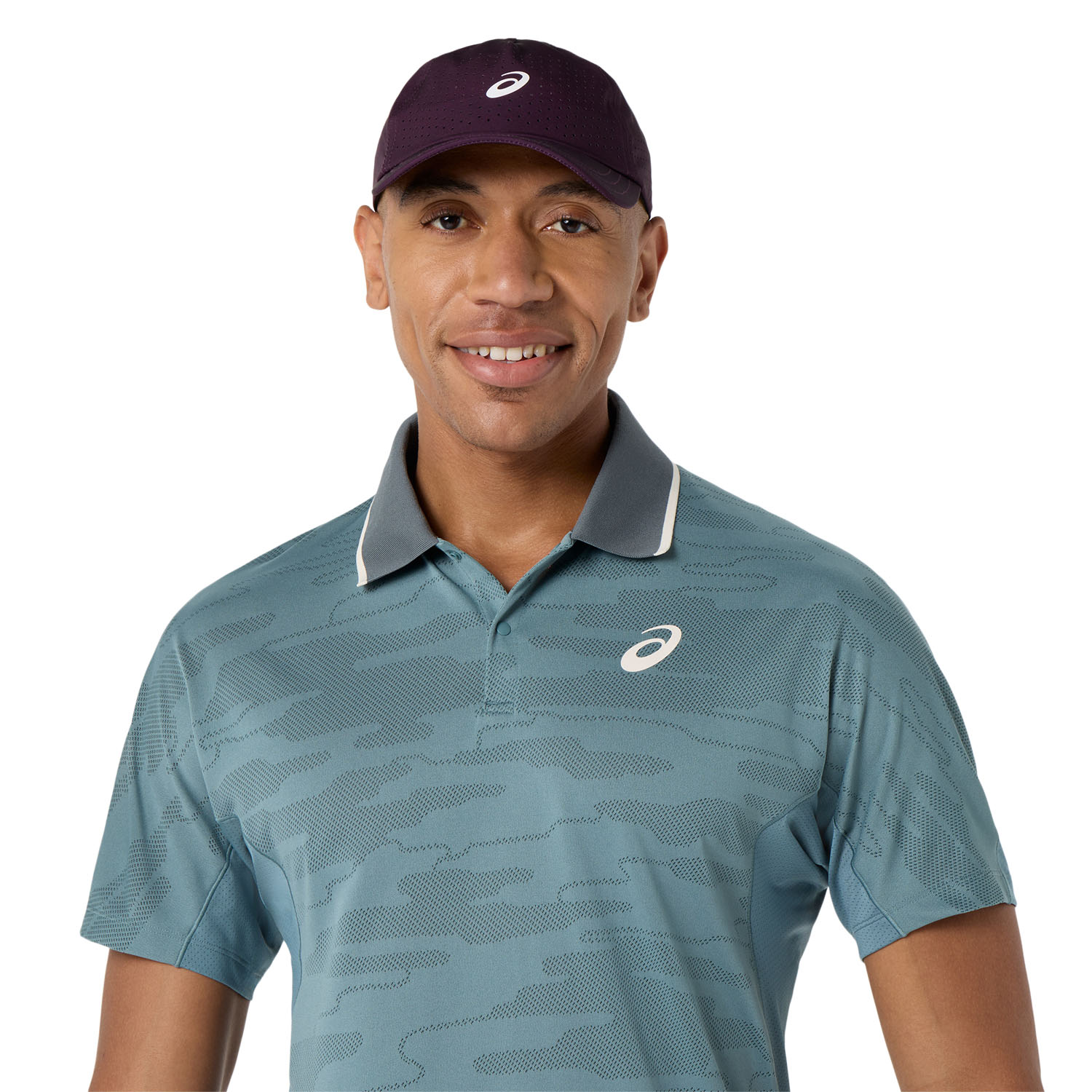 ASICS Match Jacquard NY Polo - Foggy Teal