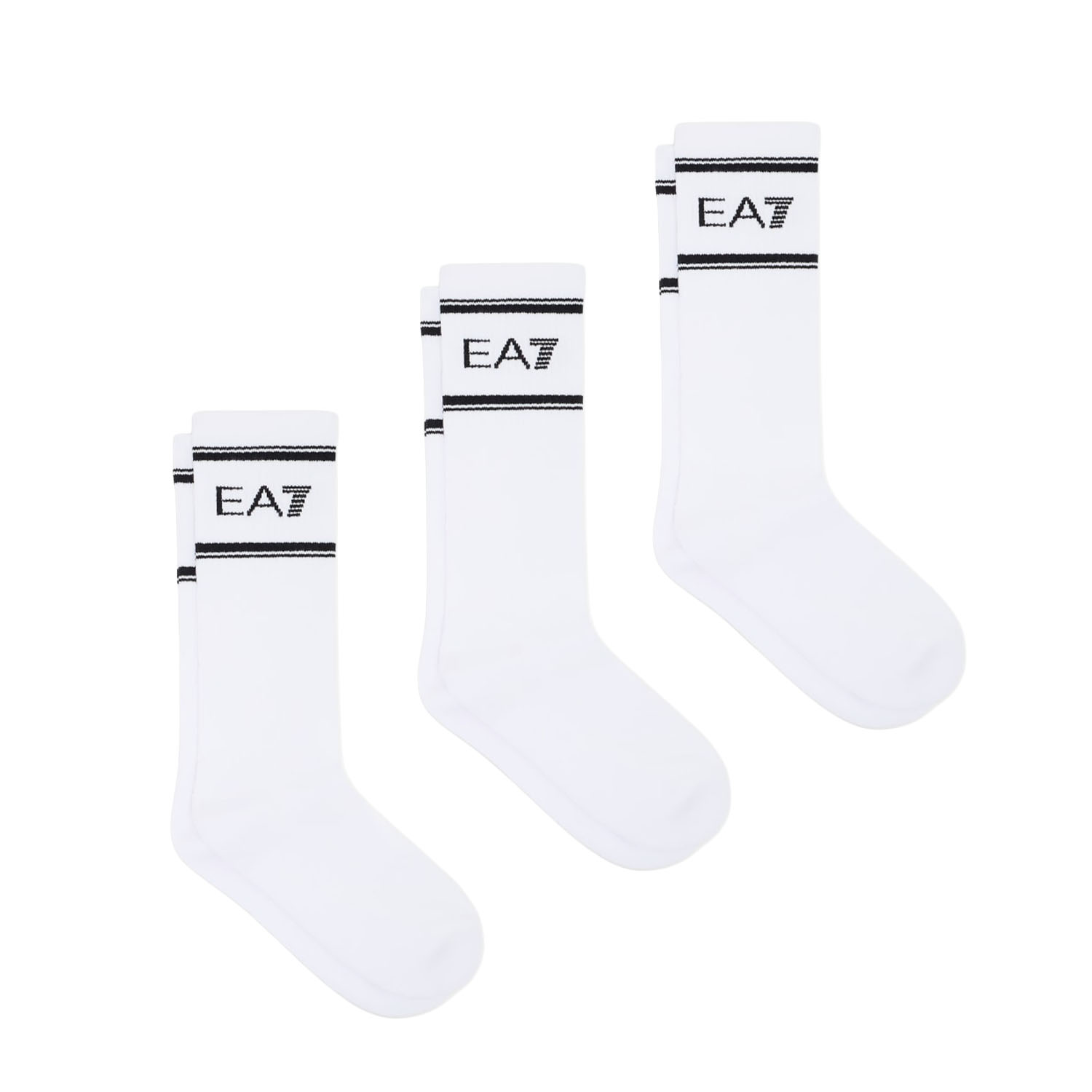 EA7 Dynamic x 3 Calze - White