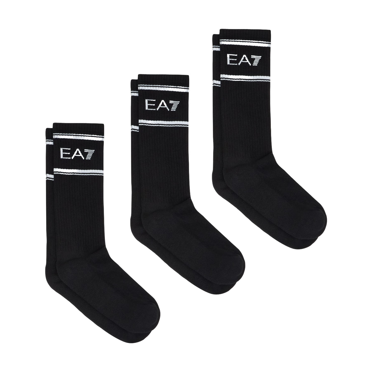 EA7 Dynamic x 3 Calze - Black